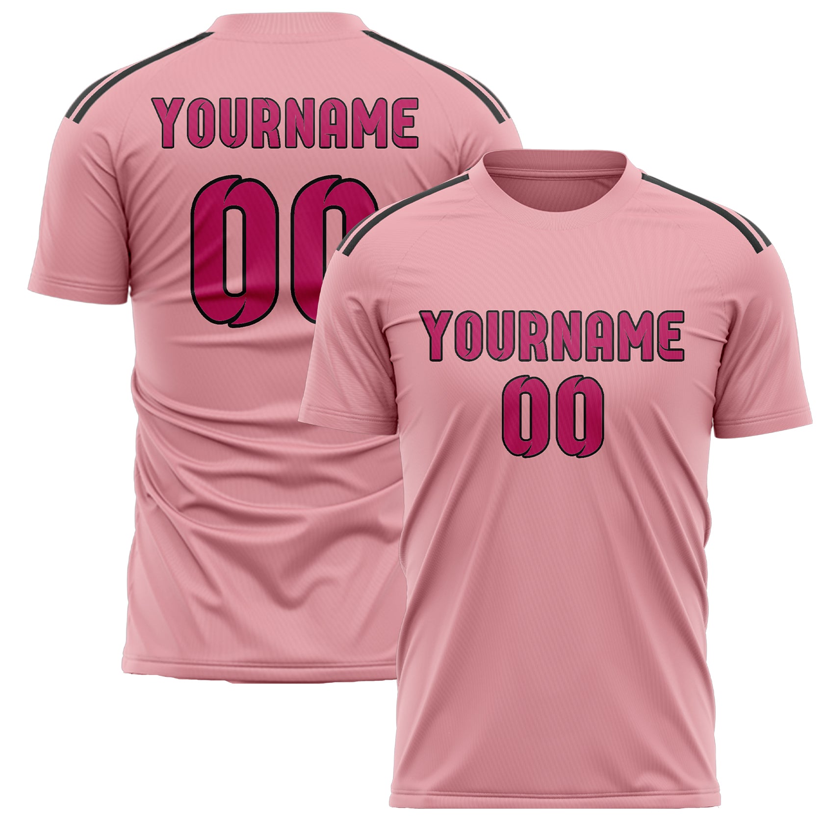 Benutzerdefiniertes Professionelles Rosa Rosarot Fußballtrikot