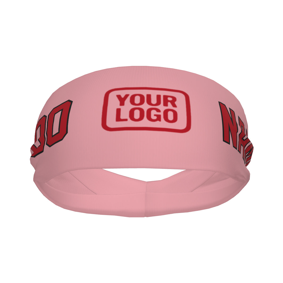 Maßgeschneidertes Rosa Rot Sport Stirnband
