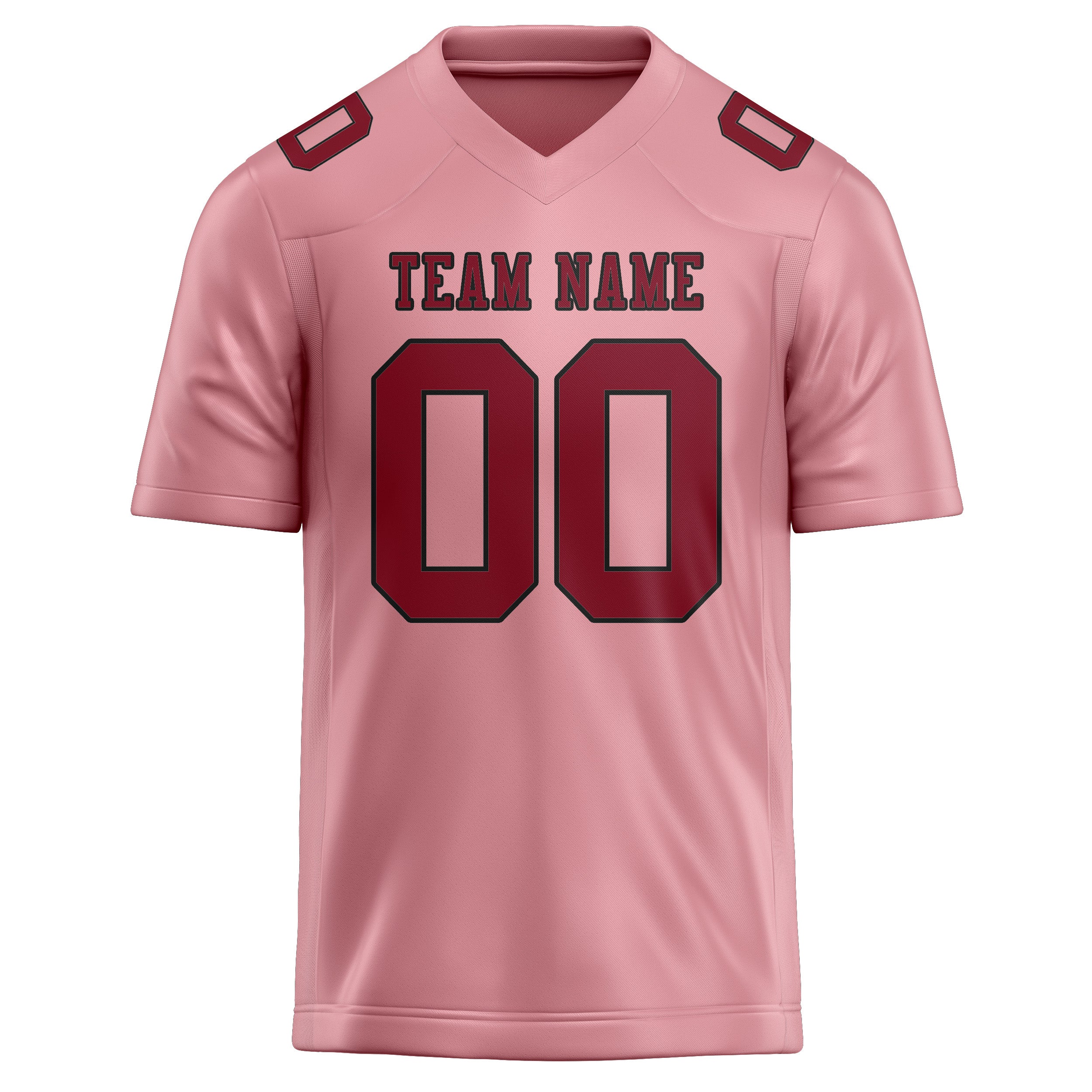 Maßgeschneidertes Professionelles Rosa Karmesinrot Rugbytrikot