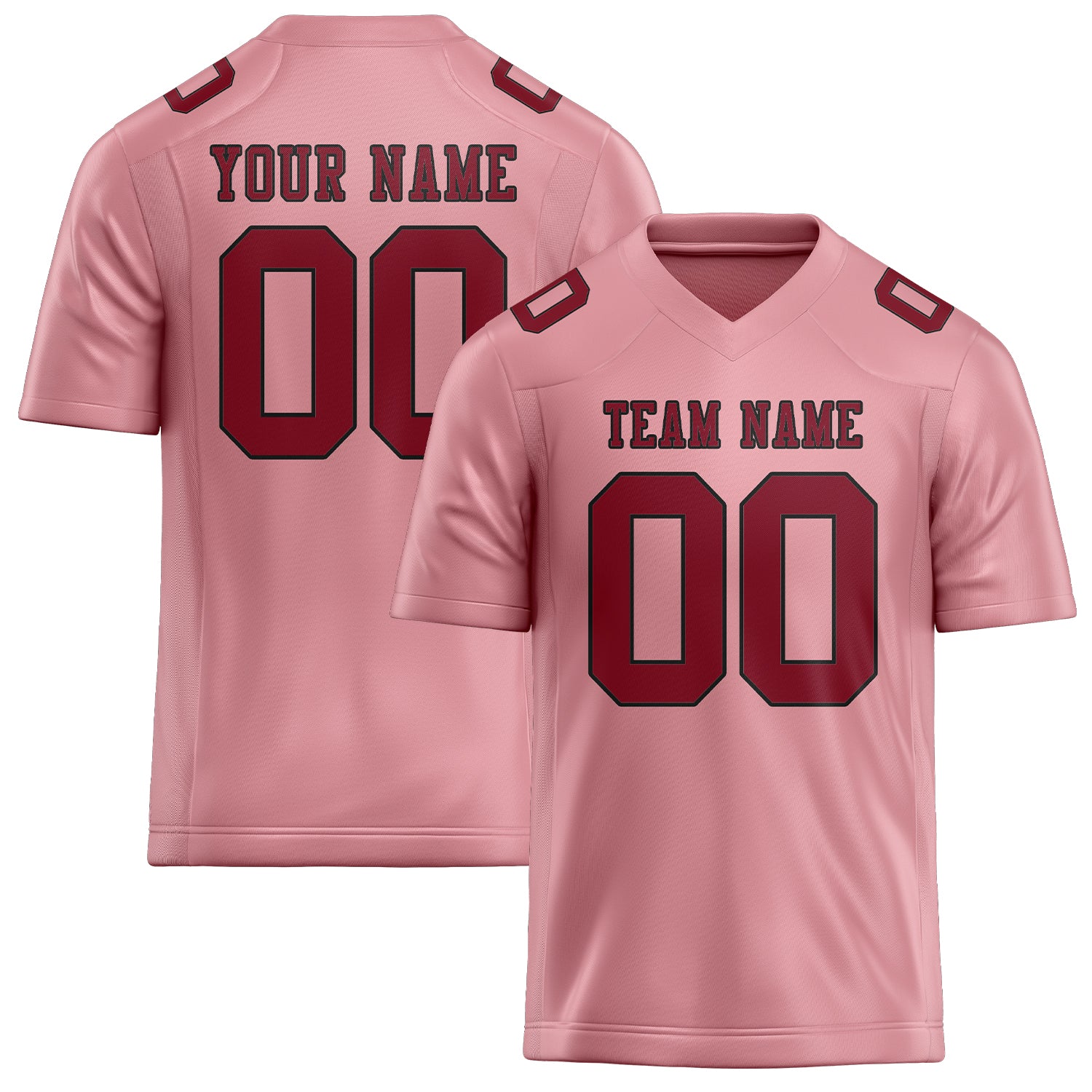 Maßgeschneidertes Professionelles Rosa Karmesinrot Rugbytrikot