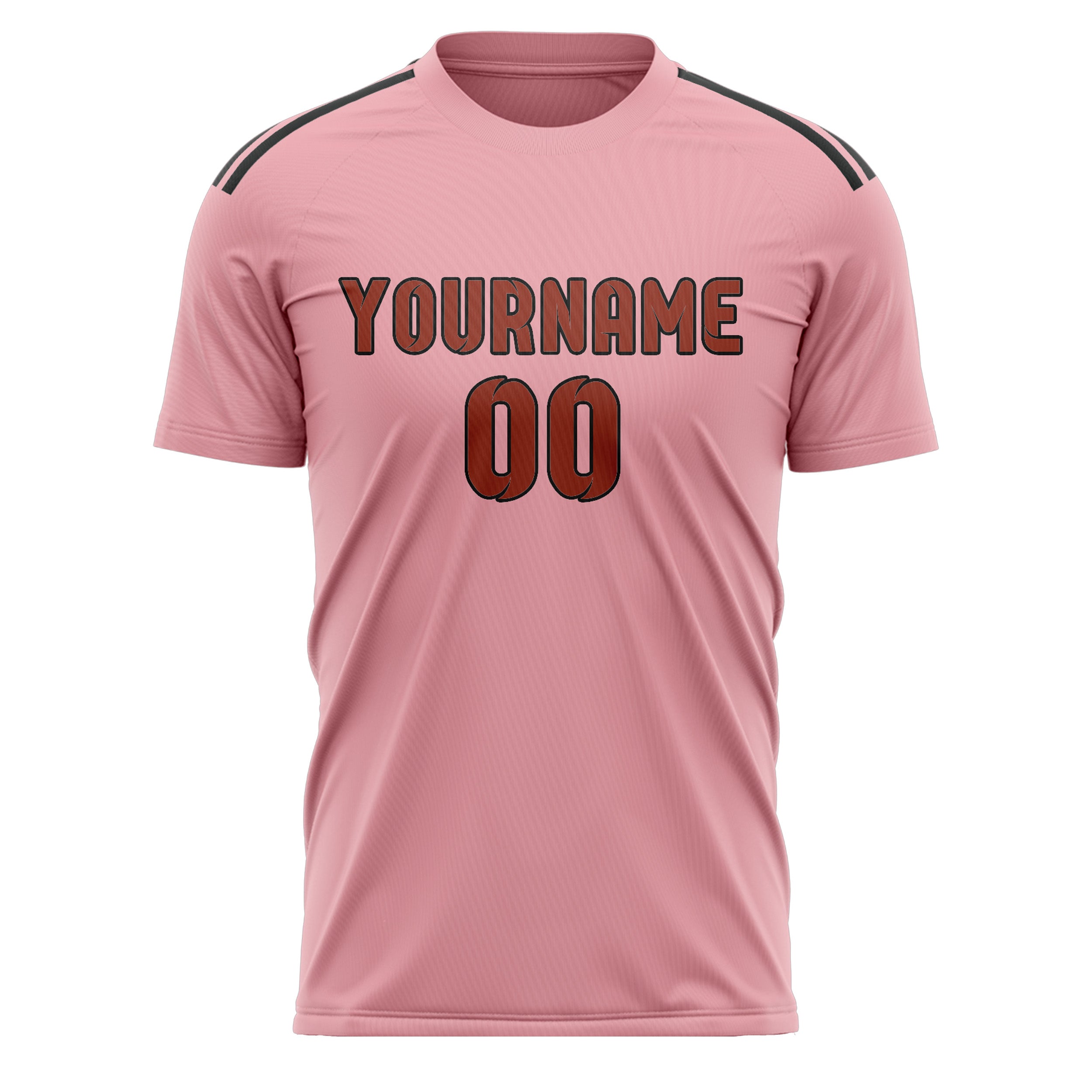 Benutzerdefiniertes Professionelles Rosa Korallenrot Fußballtrikot