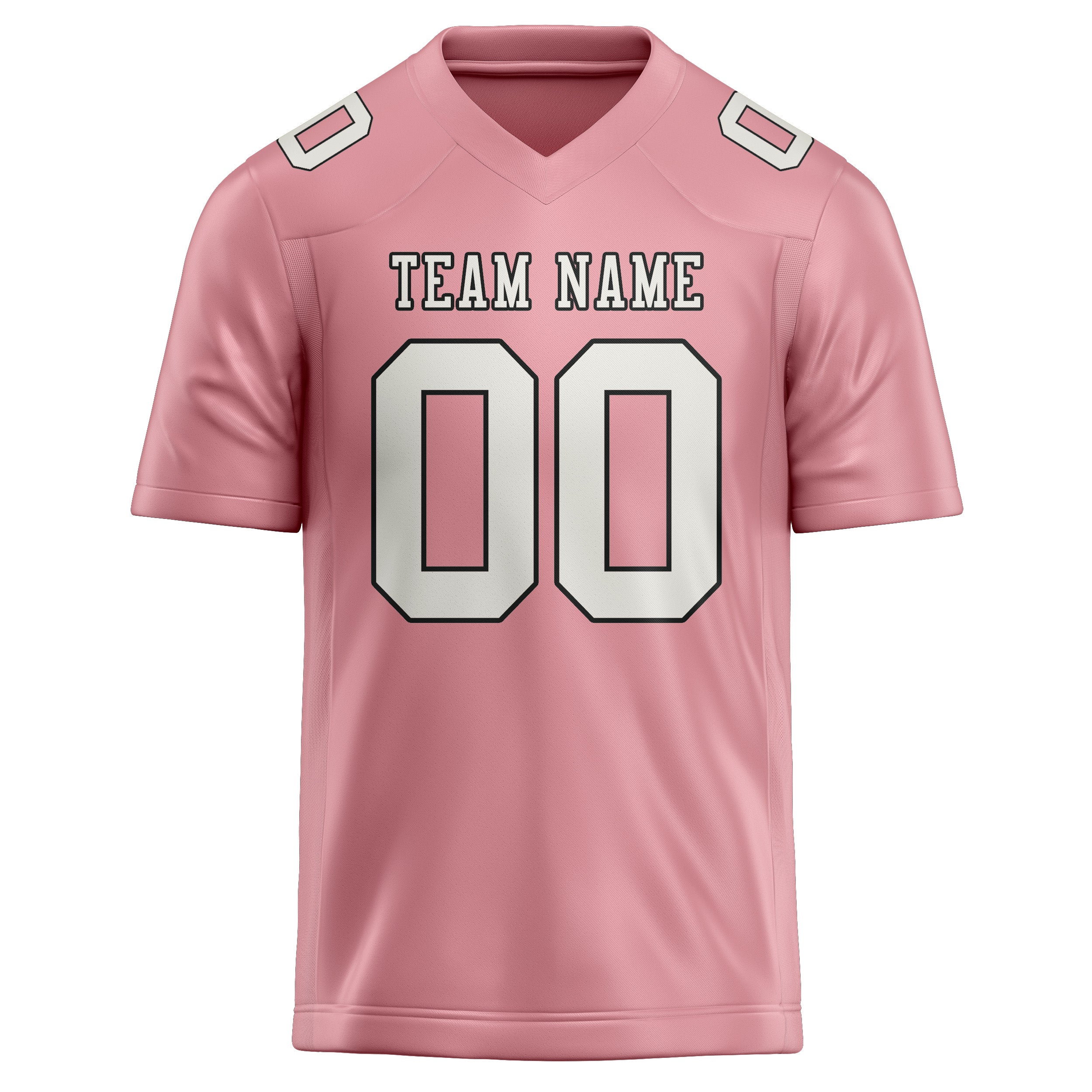 Maßgeschneidertes Professionelles Rosa Weiß Rugbytrikot