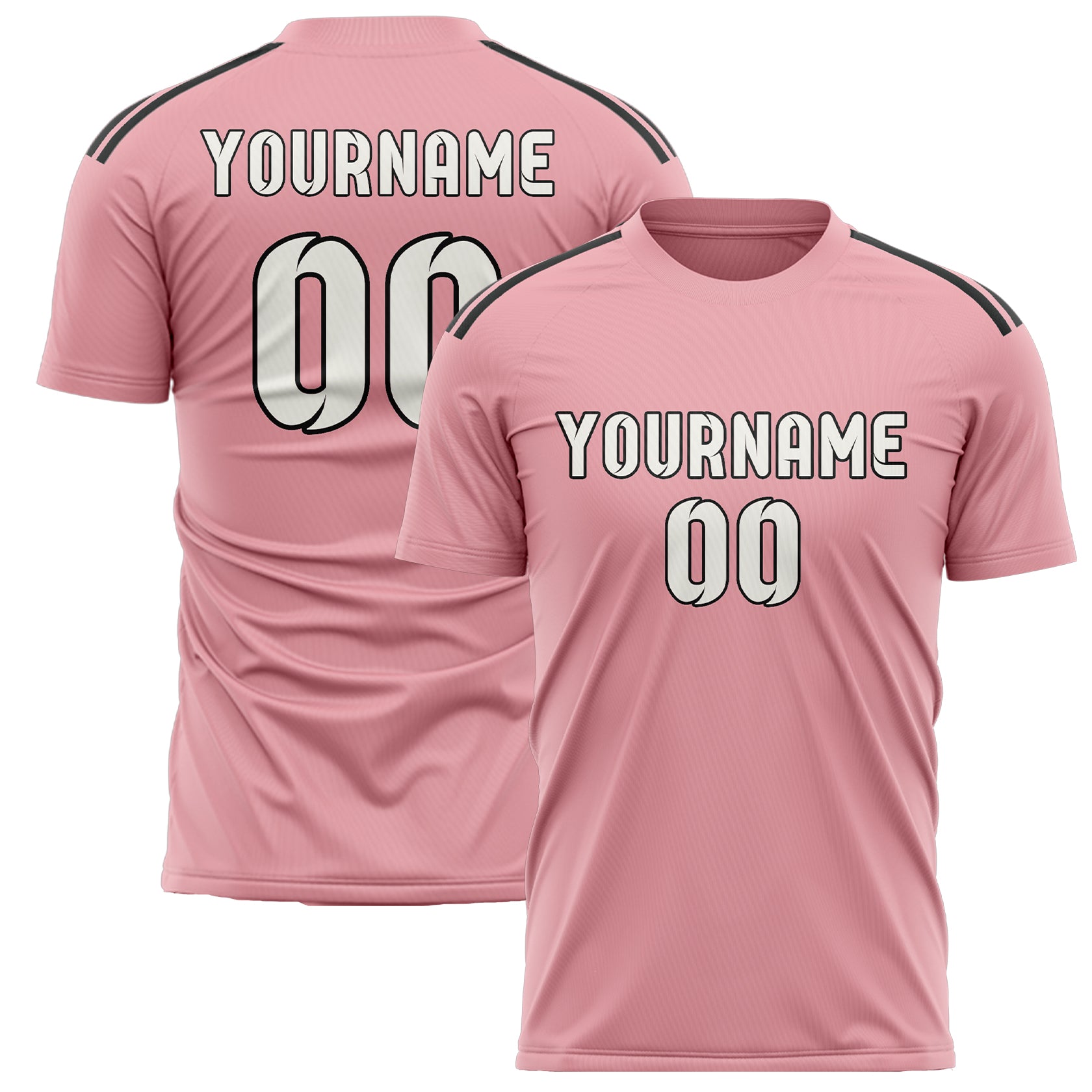 Benutzerdefiniertes Professionelles Rosa Weiß Fußballtrikot