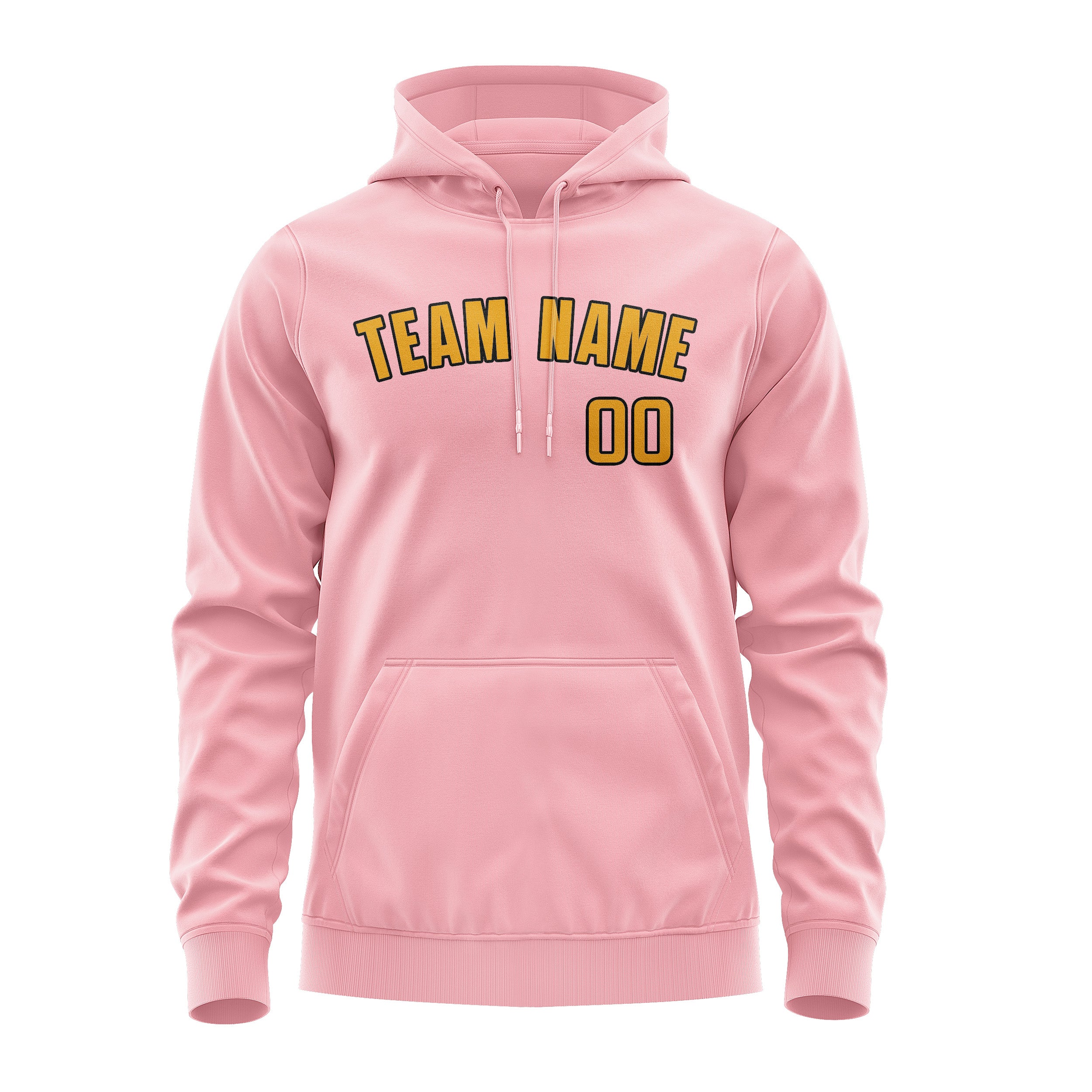 Maßgeschneidertes Rosa Gelb Hoodie