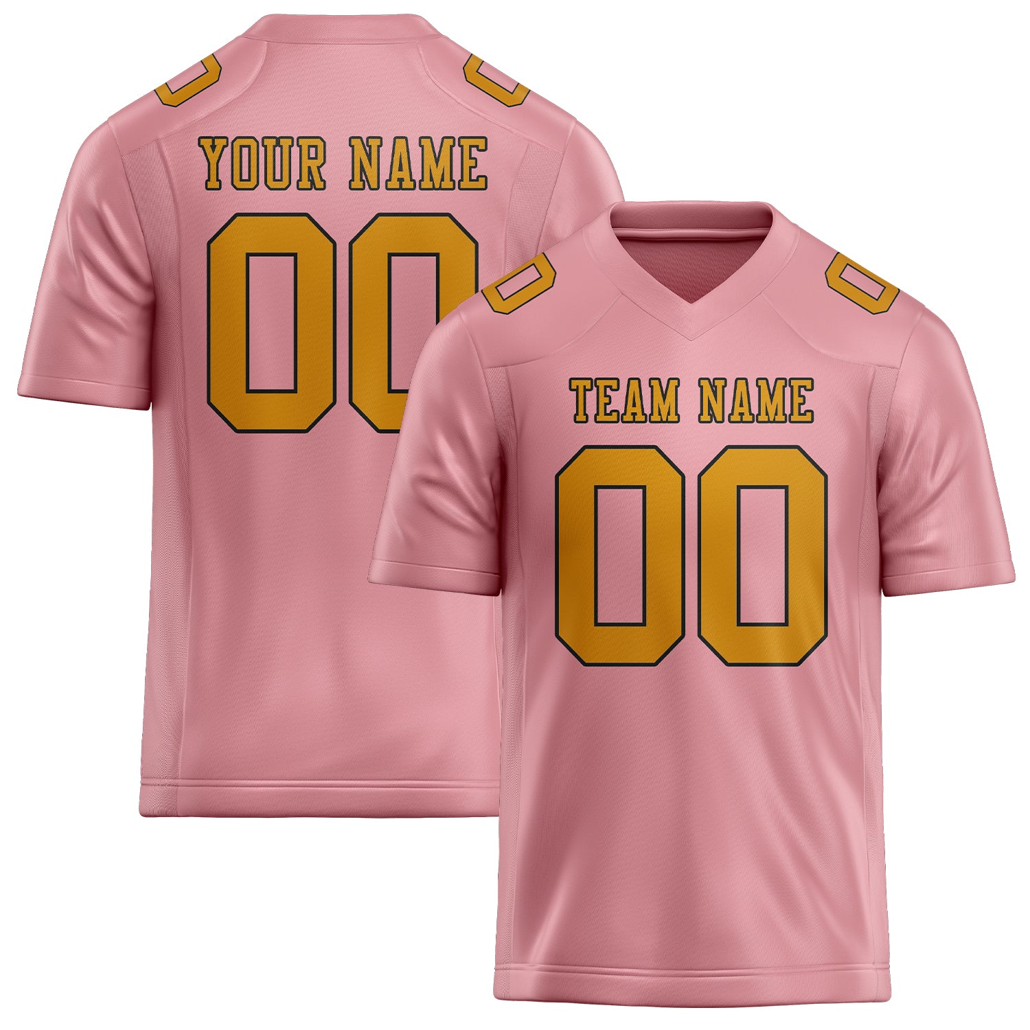 Maßgeschneidertes Professionelles Rosa Gelb Rugbytrikot