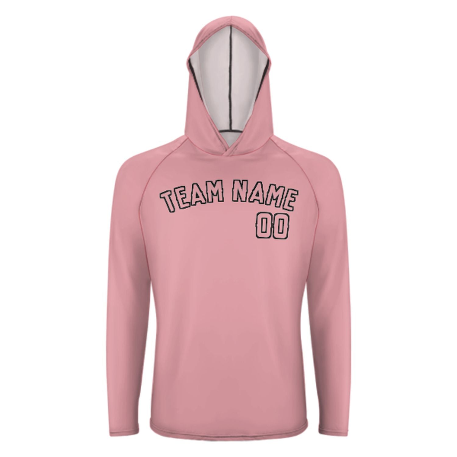 Maßgeschneidertes Rosa Rosa UV-Hoodie