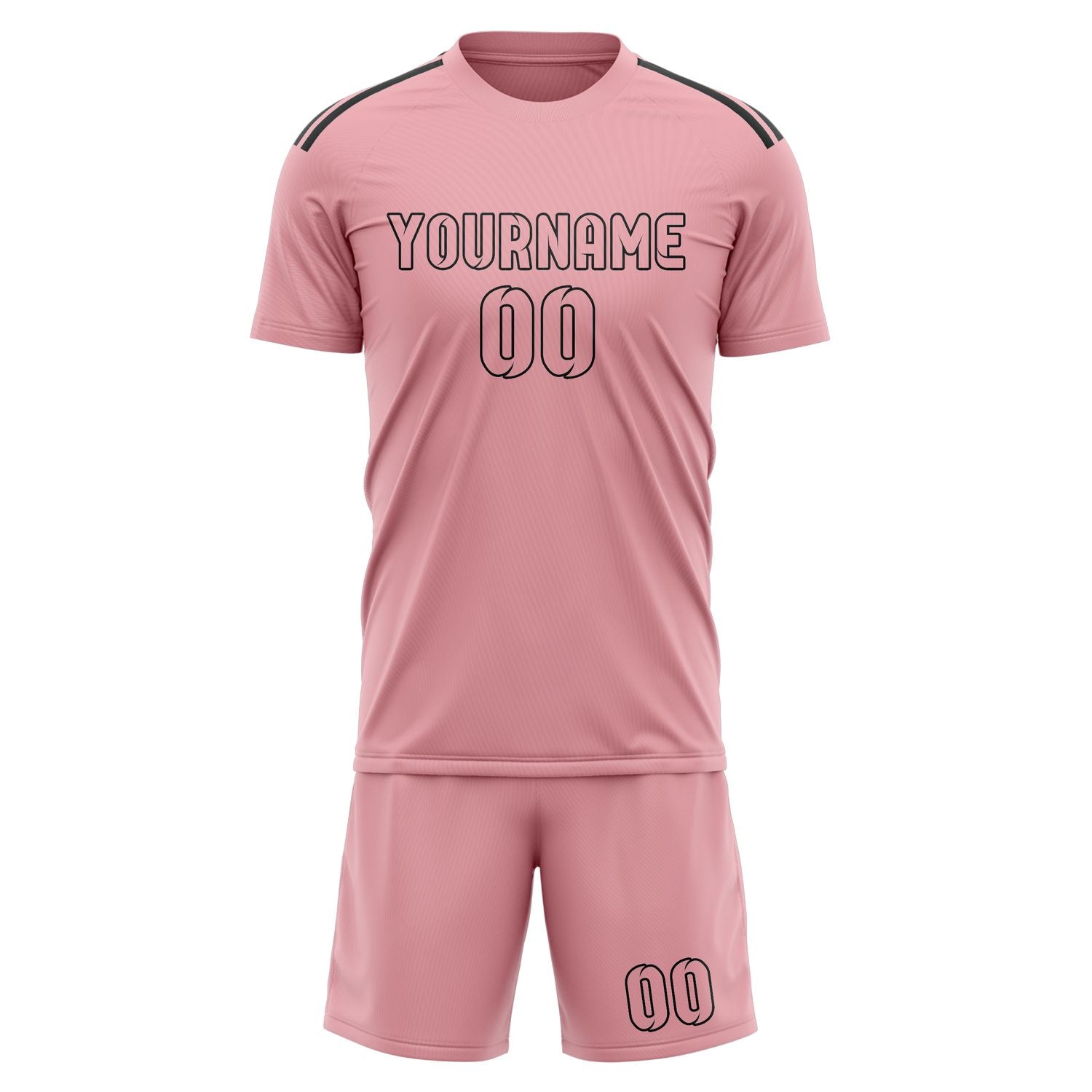 Set di maglie da calcio rosa professionali personalizzate