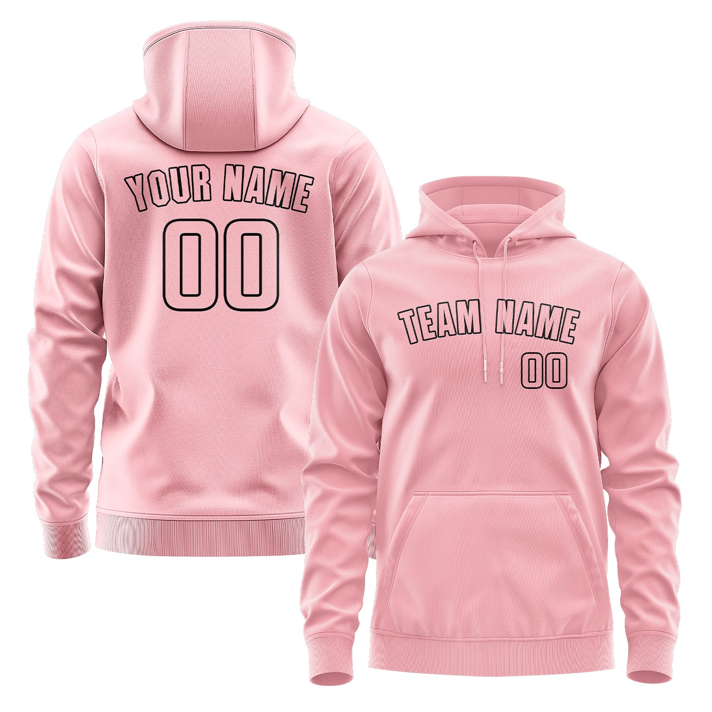 Maßgeschneidertes Rosa Rosa Hoodie