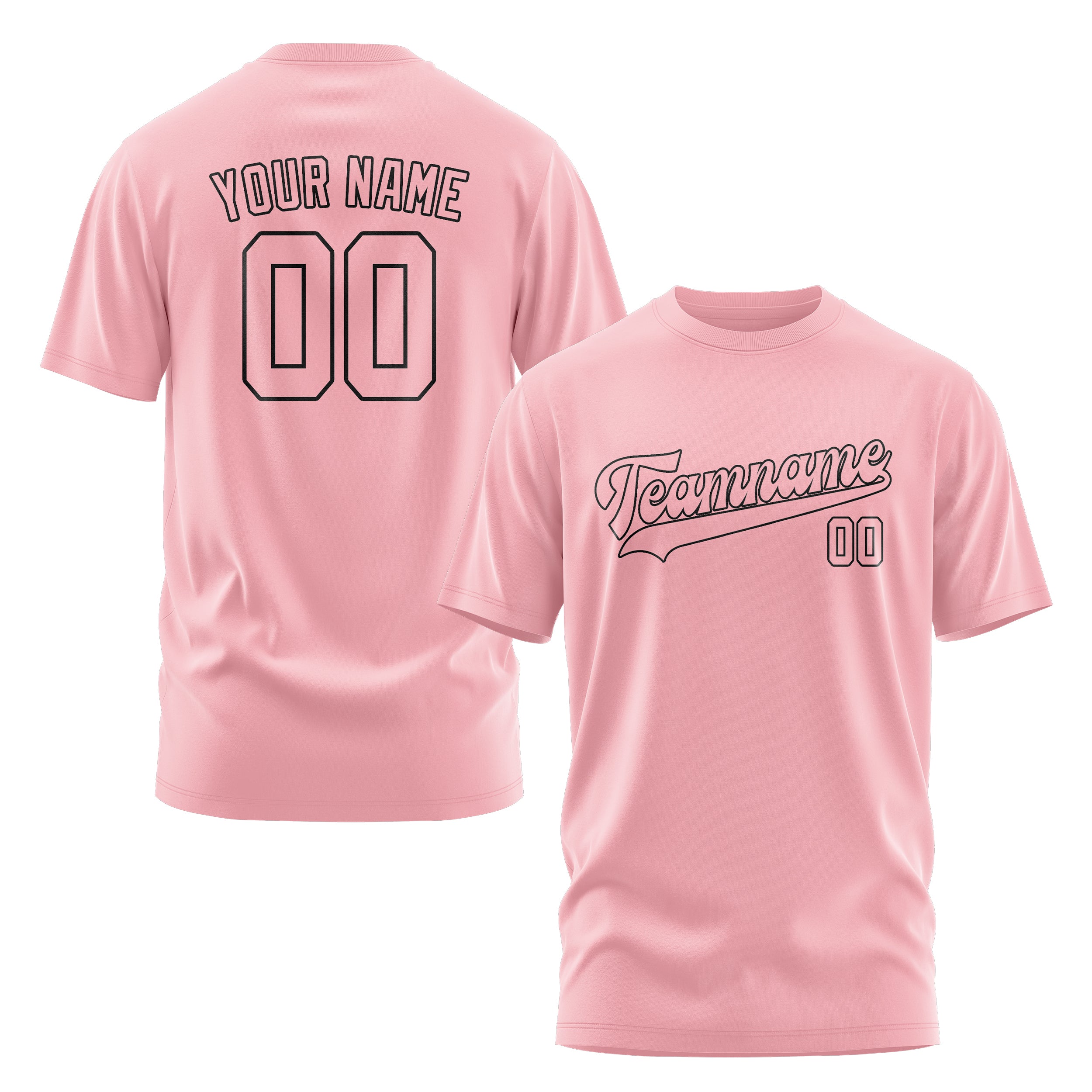 Maßgeschneidertes Rosa Rosa T-Shirt