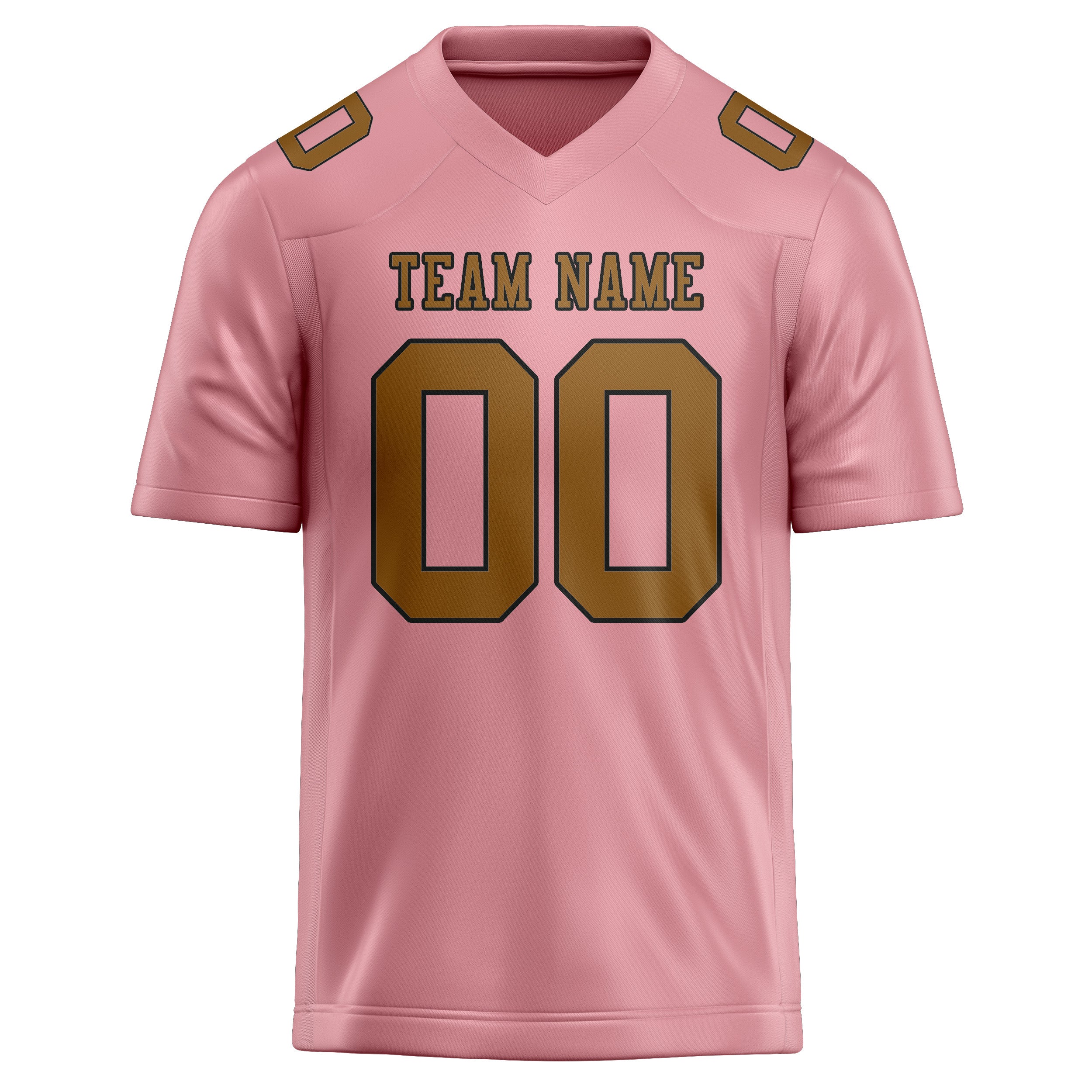 Maßgeschneidertes Professionelles Rosa Khaki Rugbytrikot