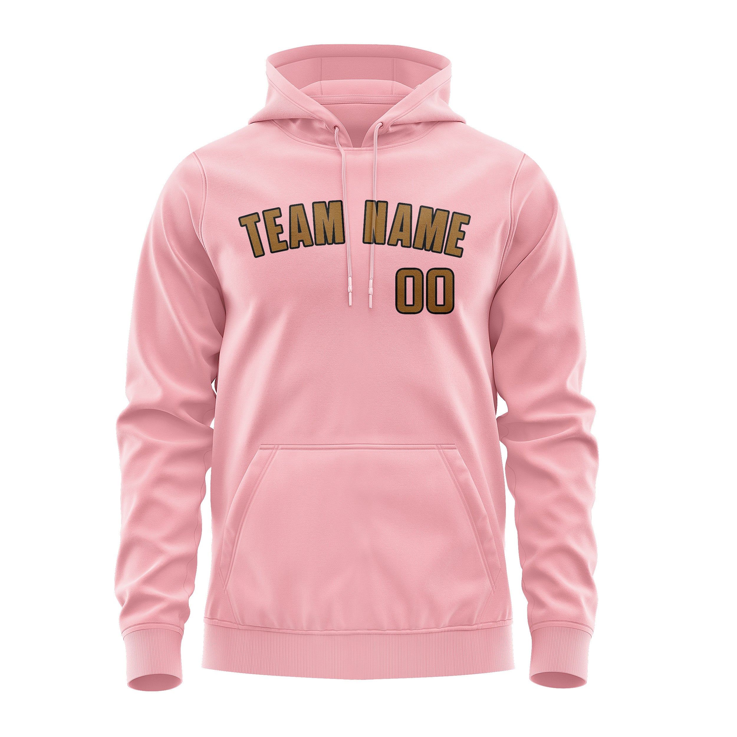 Maßgeschneidertes Rosa Khaki Hoodie