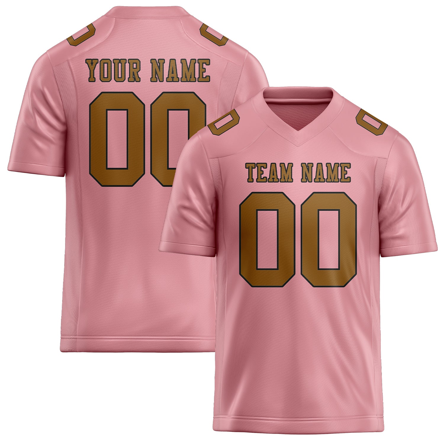 Maßgeschneidertes Professionelles Rosa Khaki Rugbytrikot