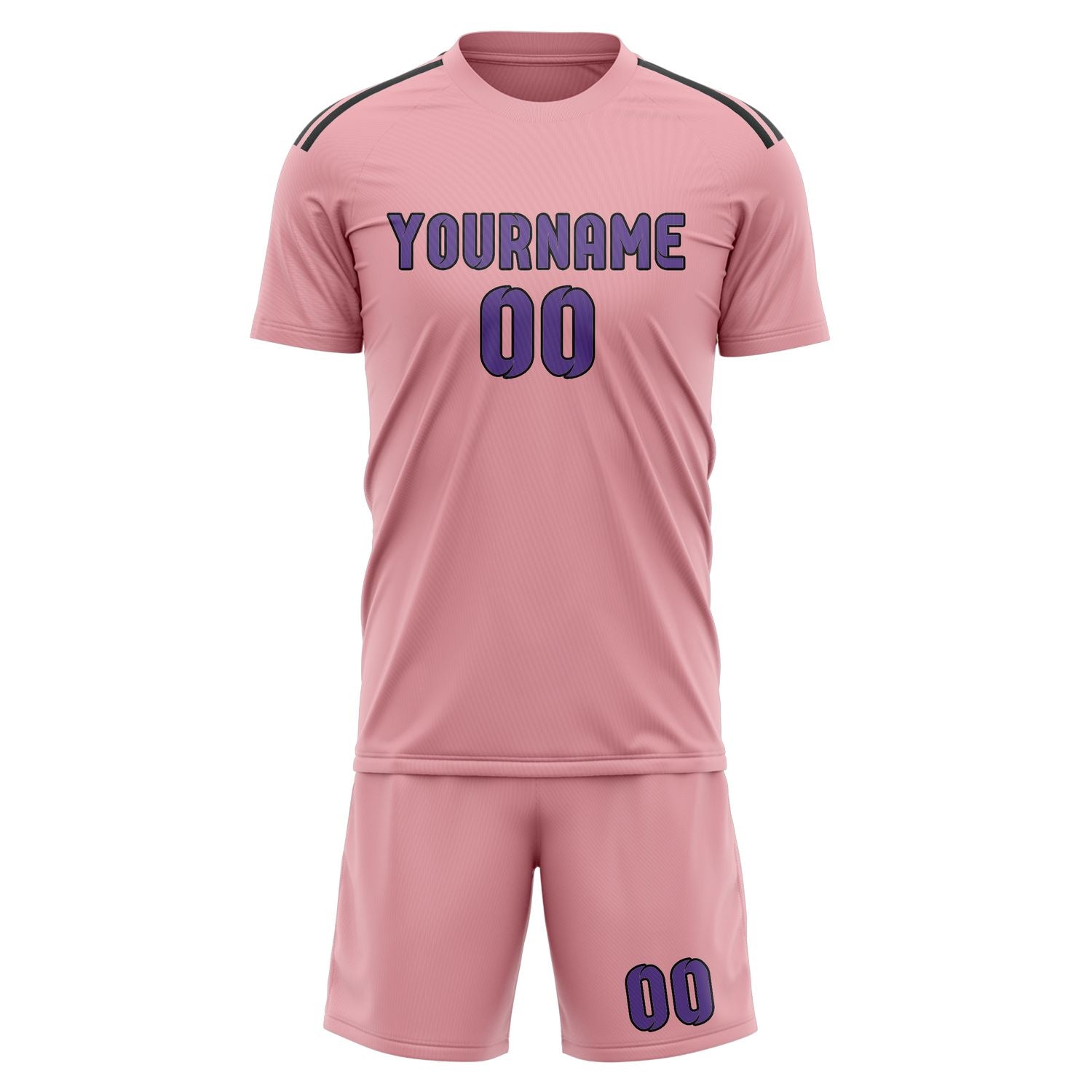 Kit da football professionale rosa lavanda personalizzato