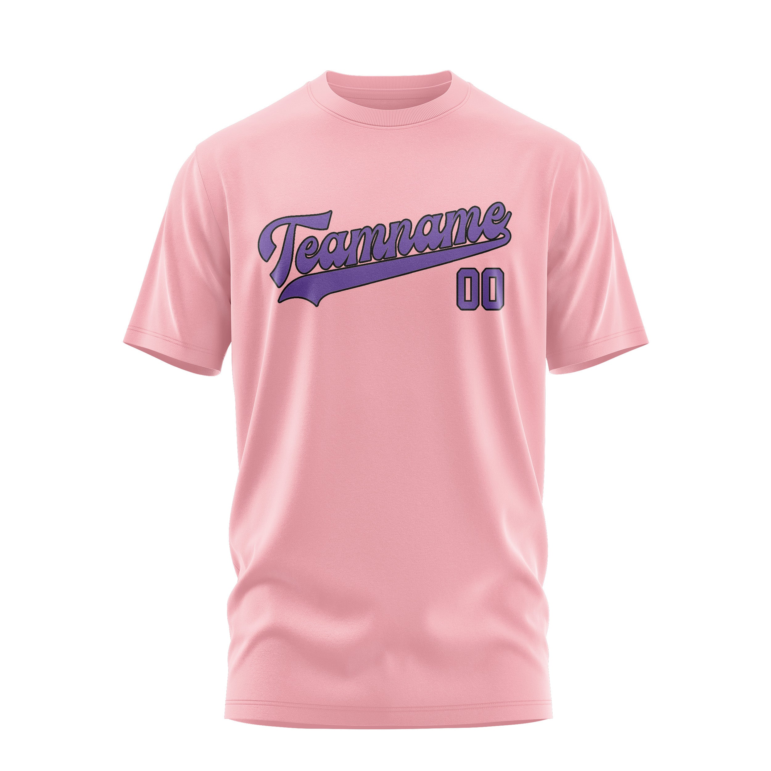 Maßgeschneidertes Rosa Lavendel T-Shirt