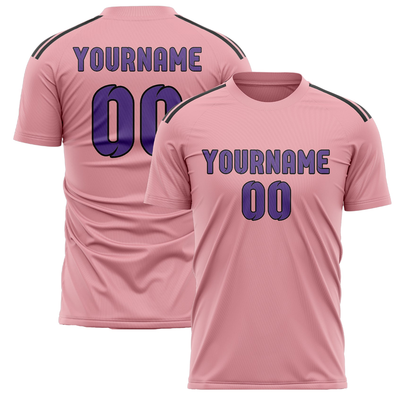 Benutzerdefiniertes Professionelles Rosa Lavendel Fußballtrikot