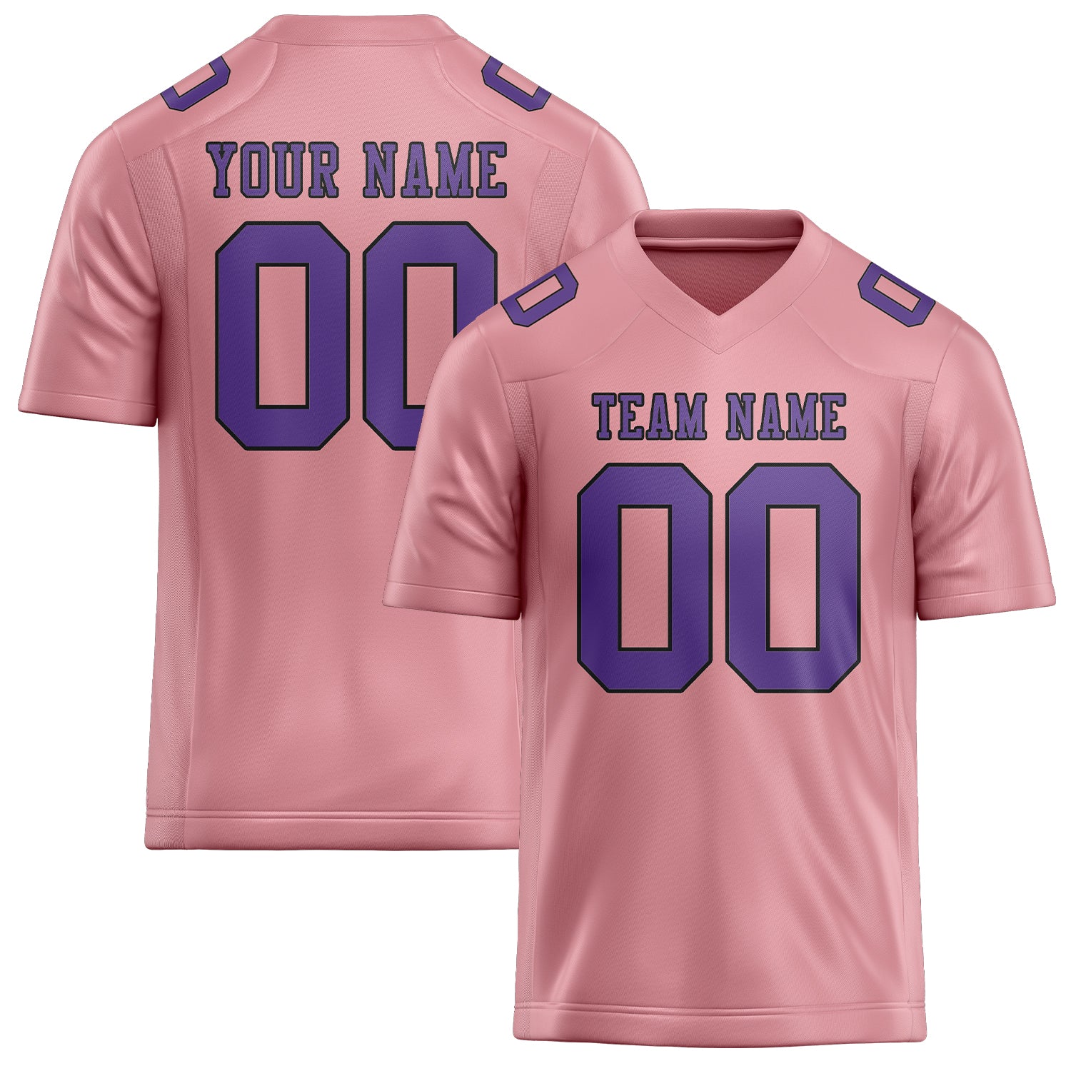Maßgeschneidertes Professionelles Rosa Lavendel Rugbytrikot