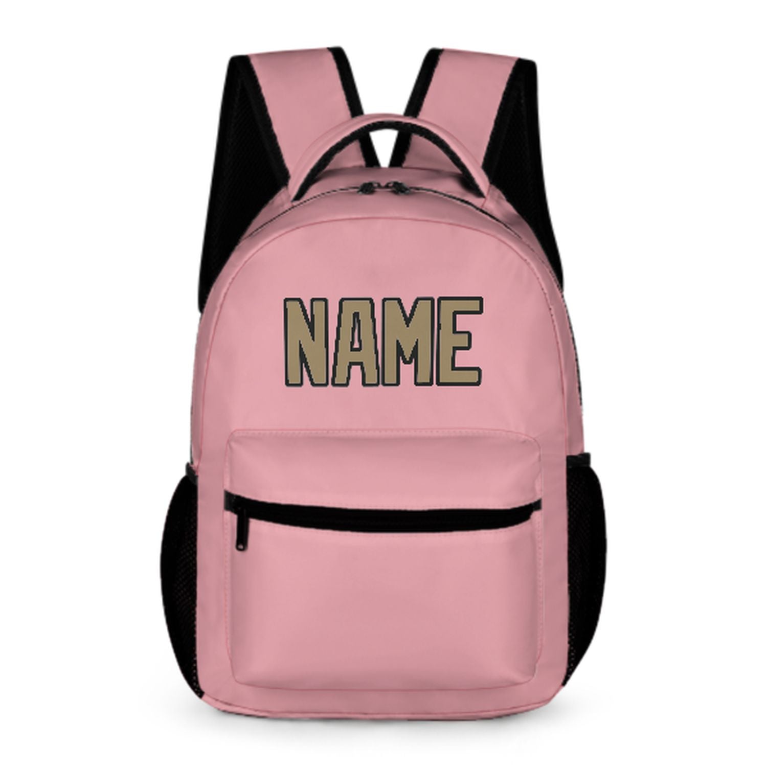 Maßgeschneidertes Rosa Hellkhaki Kinderrucksack