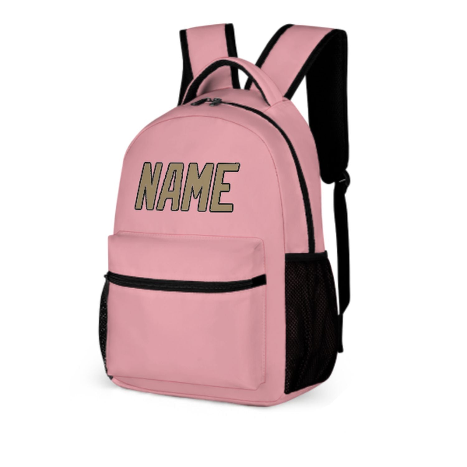Maßgeschneidertes Rosa Hellkhaki Kinderrucksack