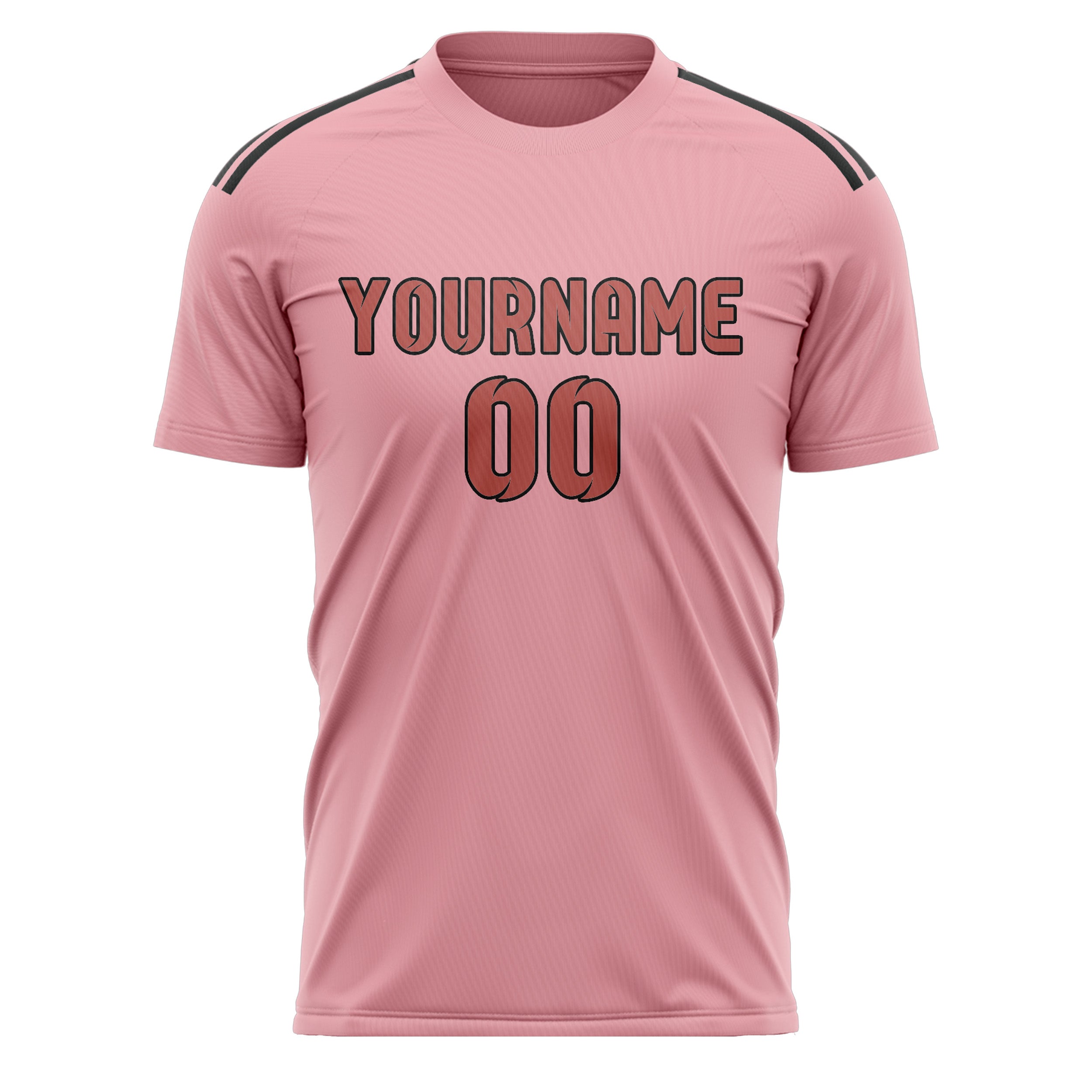 Benutzerdefiniertes Professionelles Rosa Kupferrose Fußballtrikot