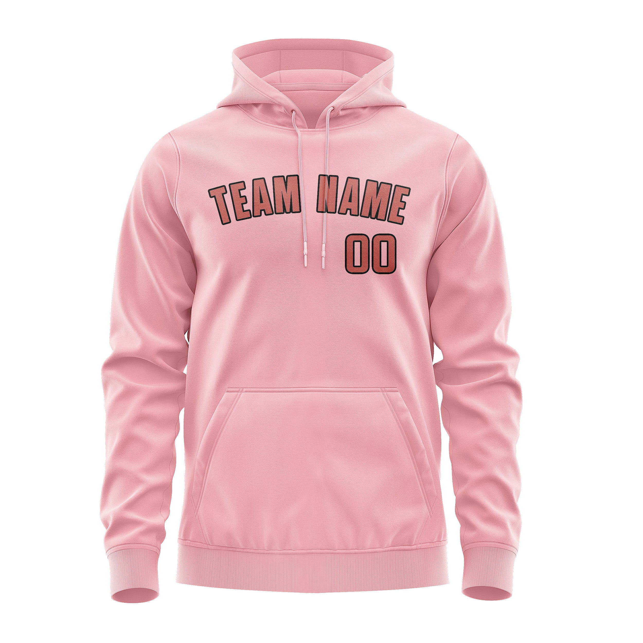 Maßgeschneidertes Rosa Kupferrose Hoodie