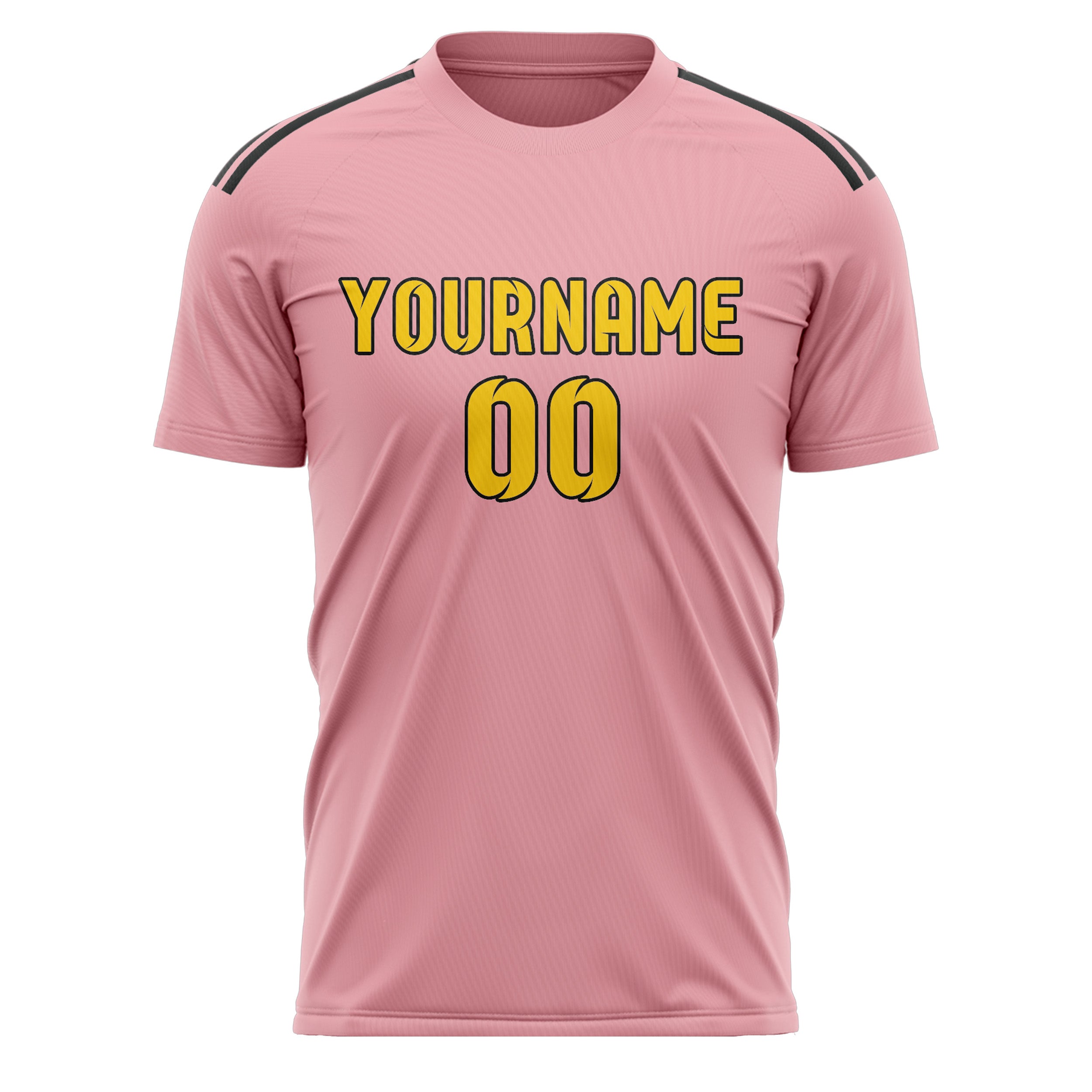 Benutzerdefiniertes Professionelles Rosa Gold Fußballtrikot
