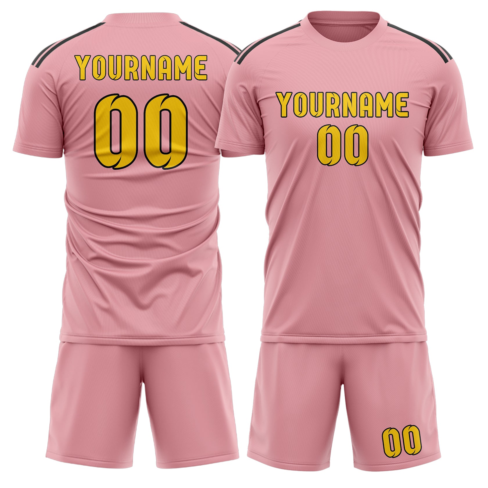 Set di maglie da football personalizzate in oro rosa professionali