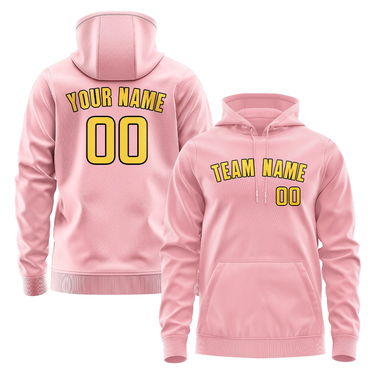 Maßgeschneidertes Rosa Gold Hoodie