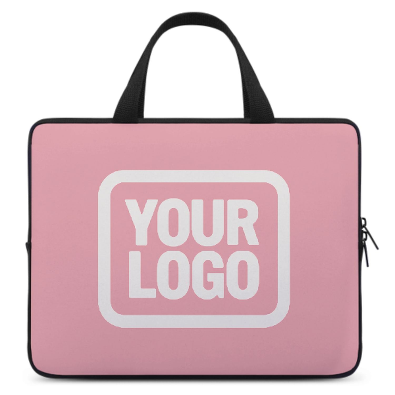 Maßgeschneidertes Rosa White Laptop Tasche