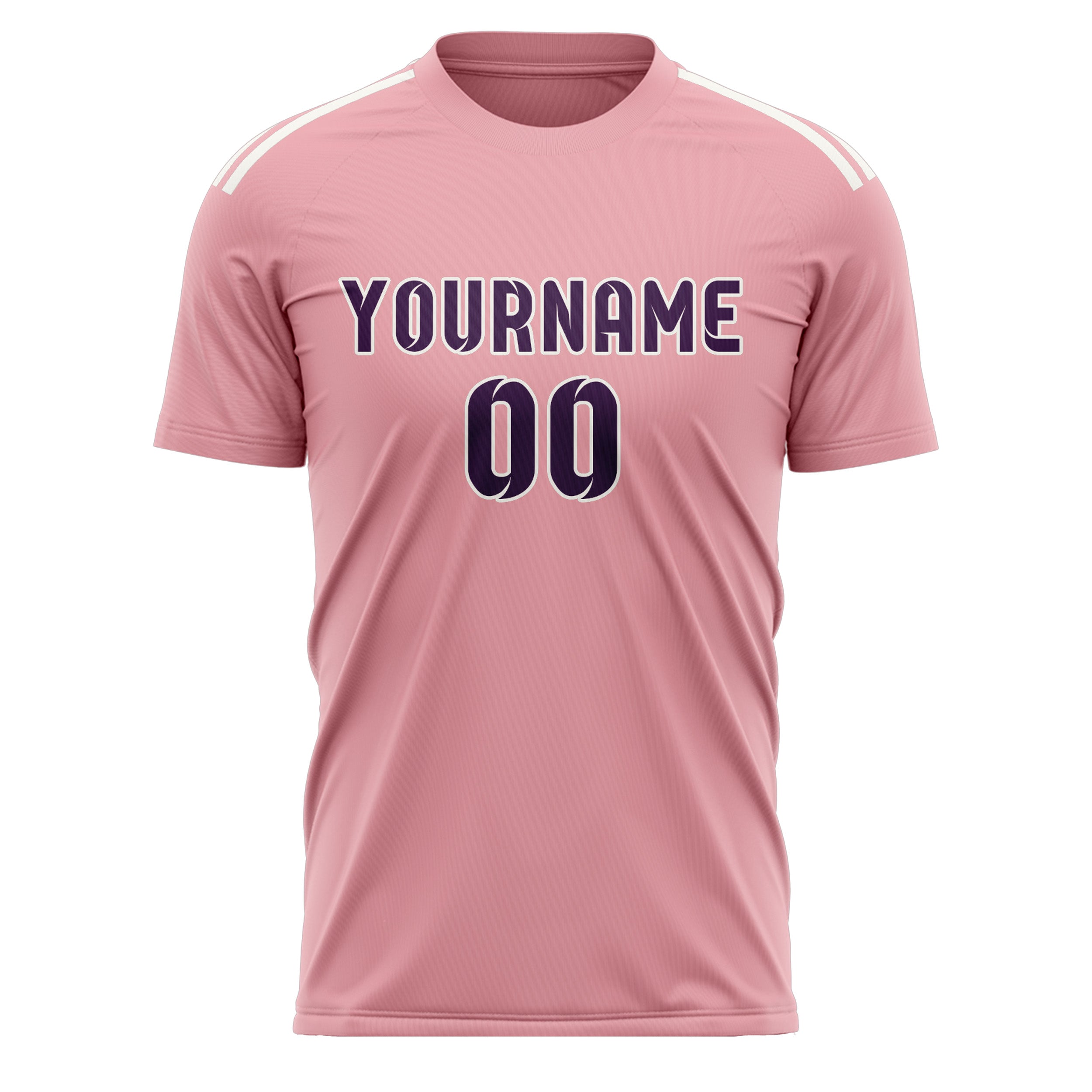 Benutzerdefiniertes Professionelles Rosa Lila Fußballtrikot