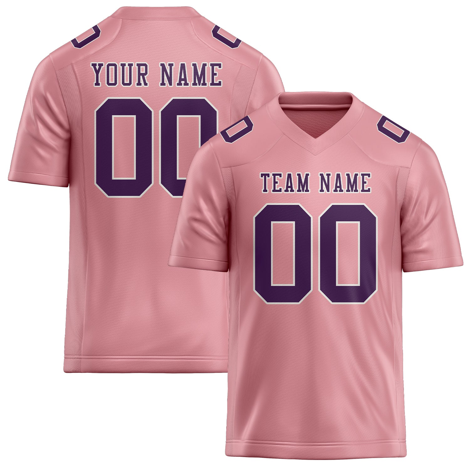 Maßgeschneidertes Professionelles Rosa Lila Rugbytrikot