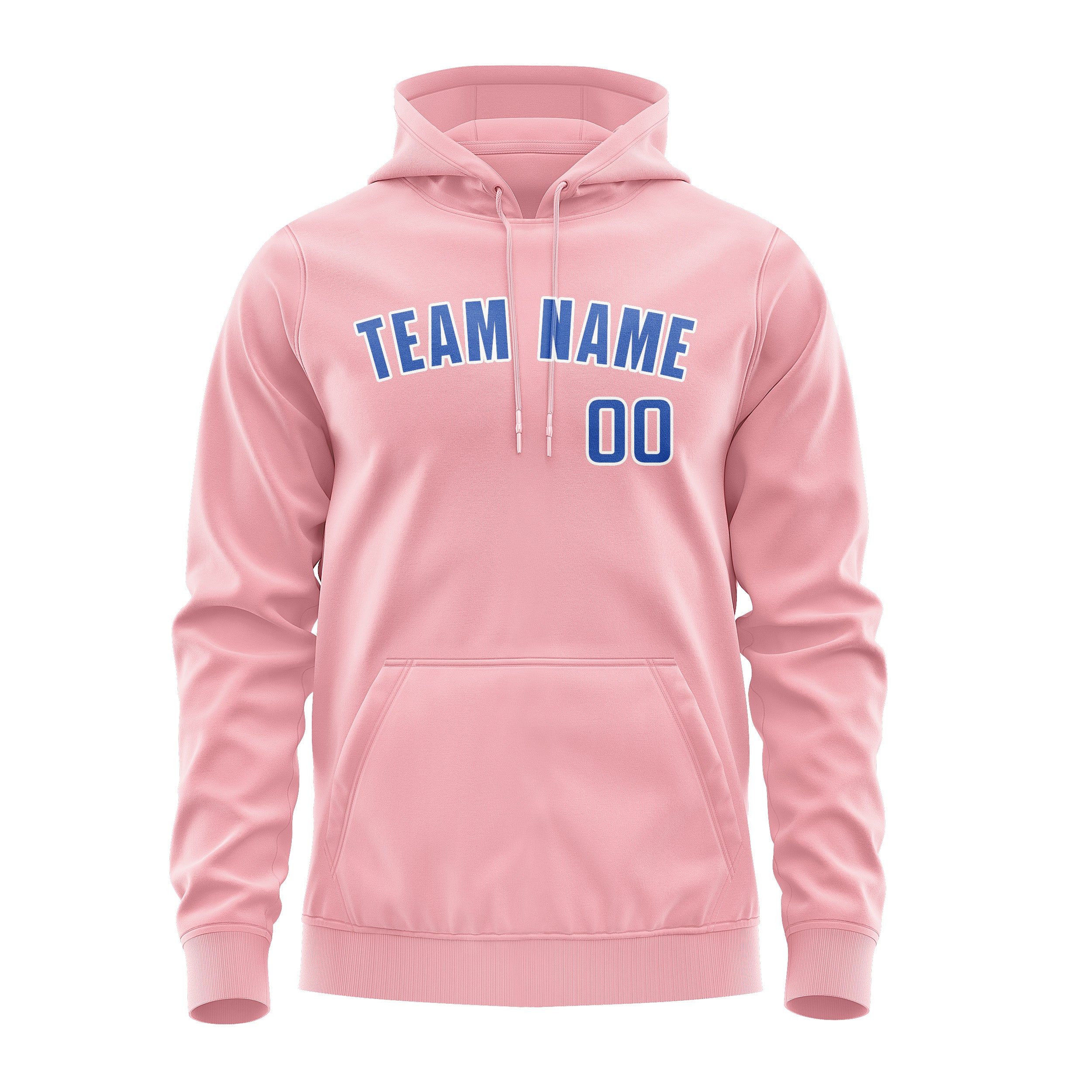 Maßgeschneidertes Rosa Himmelblau Hoodie