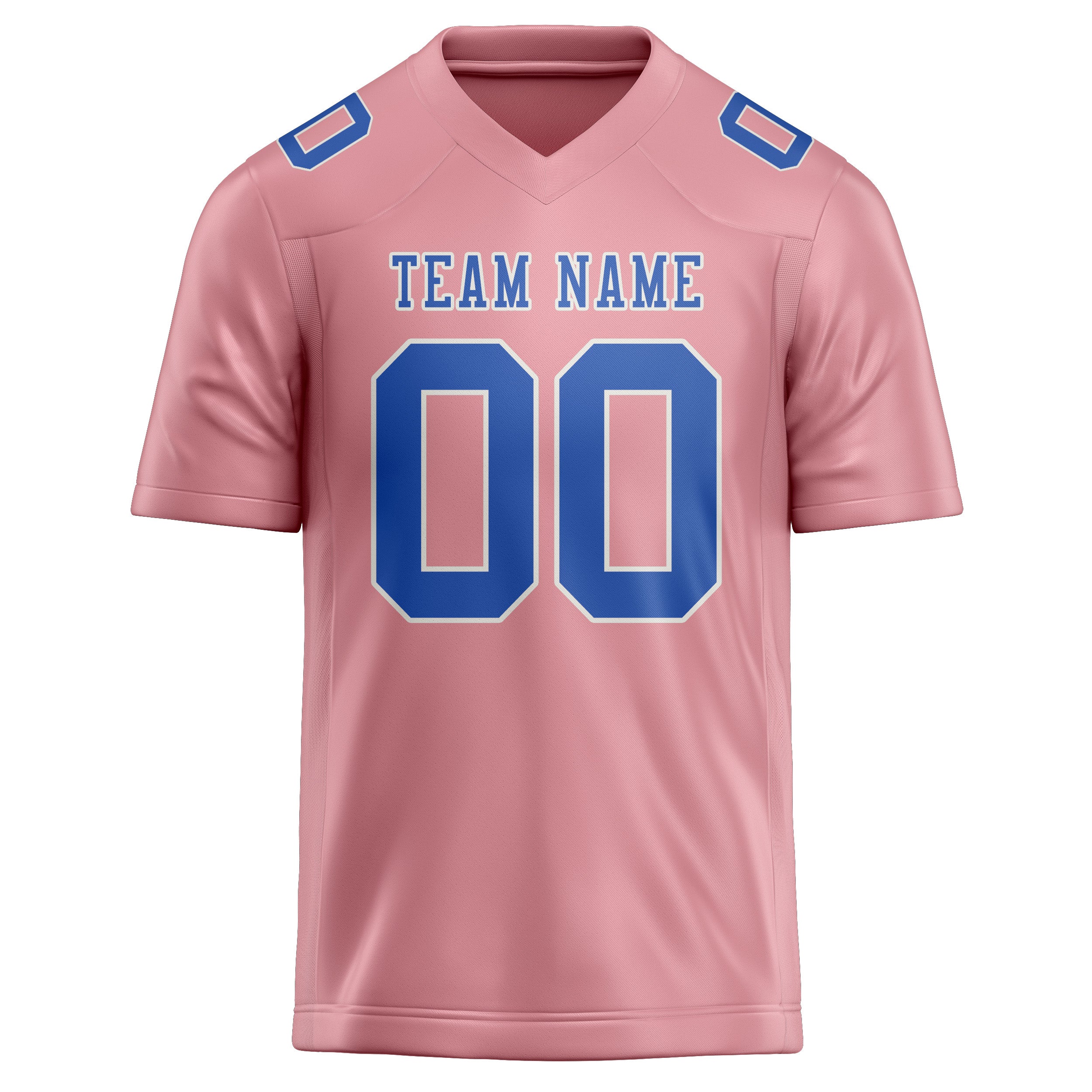 Maßgeschneidertes Professionelles Rosa Himmelblau Rugbytrikot