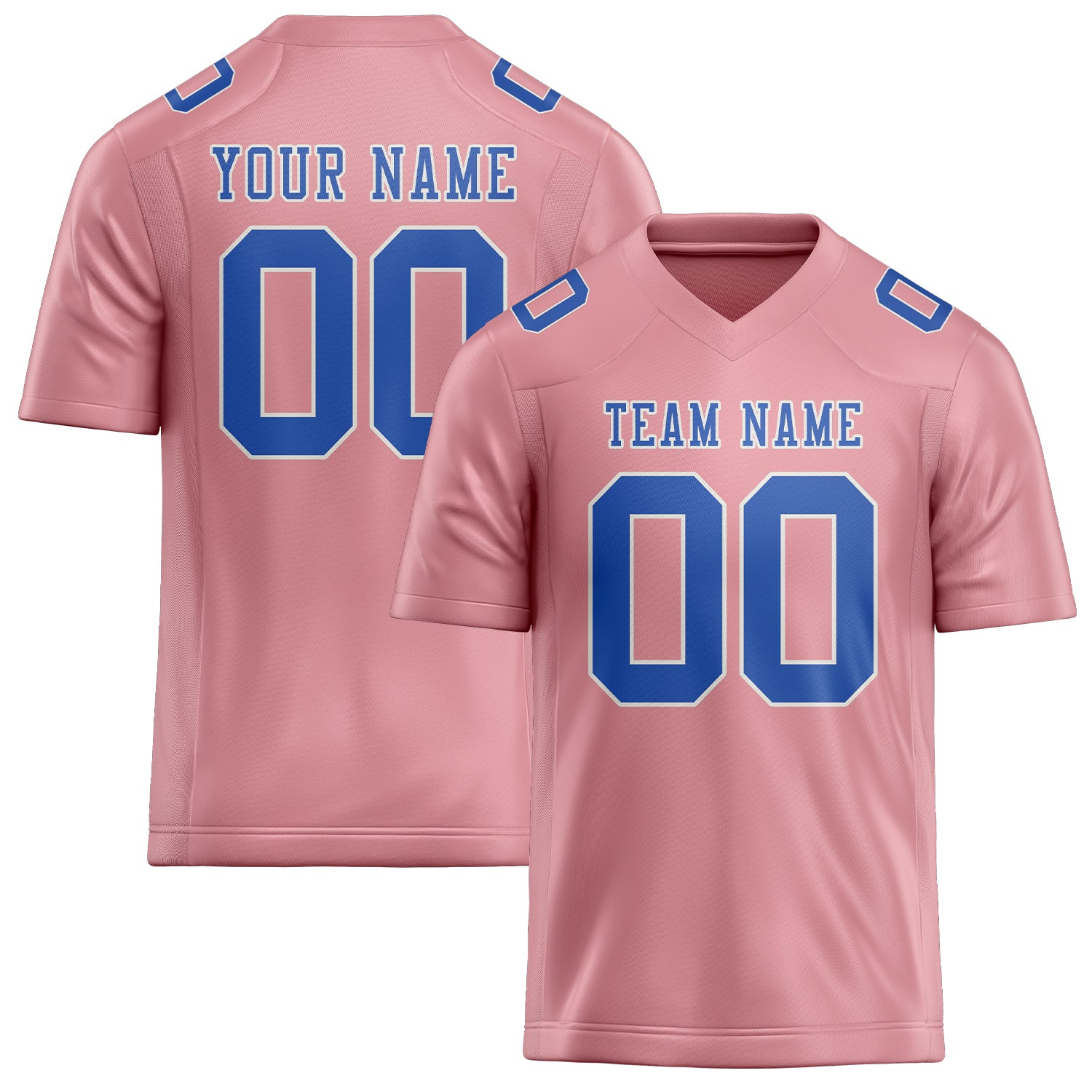 Maßgeschneidertes Professionelles Rosa Himmelblau Rugbytrikot