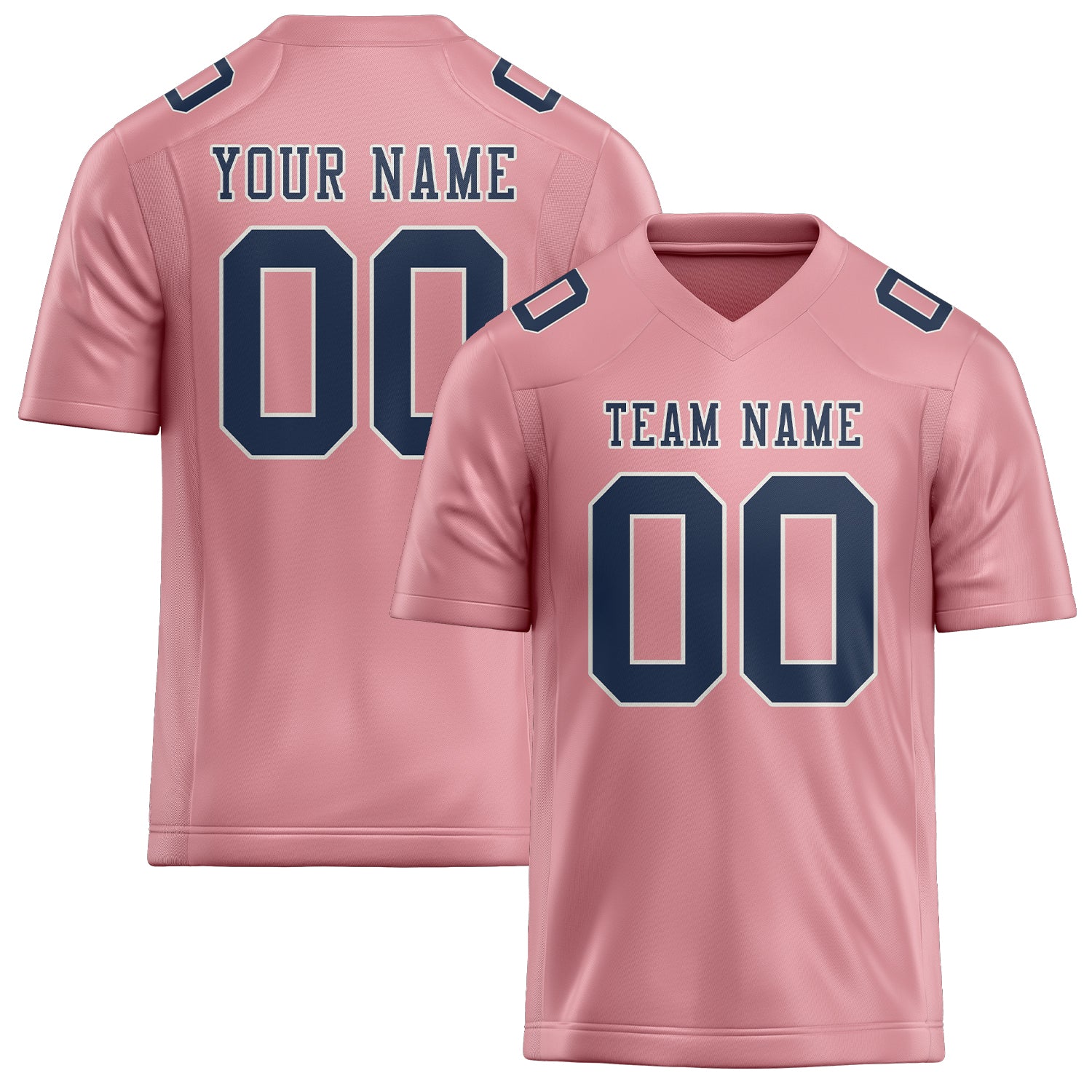 Maßgeschneidertes Professionelles Rosa Marineblau Rugbytrikot