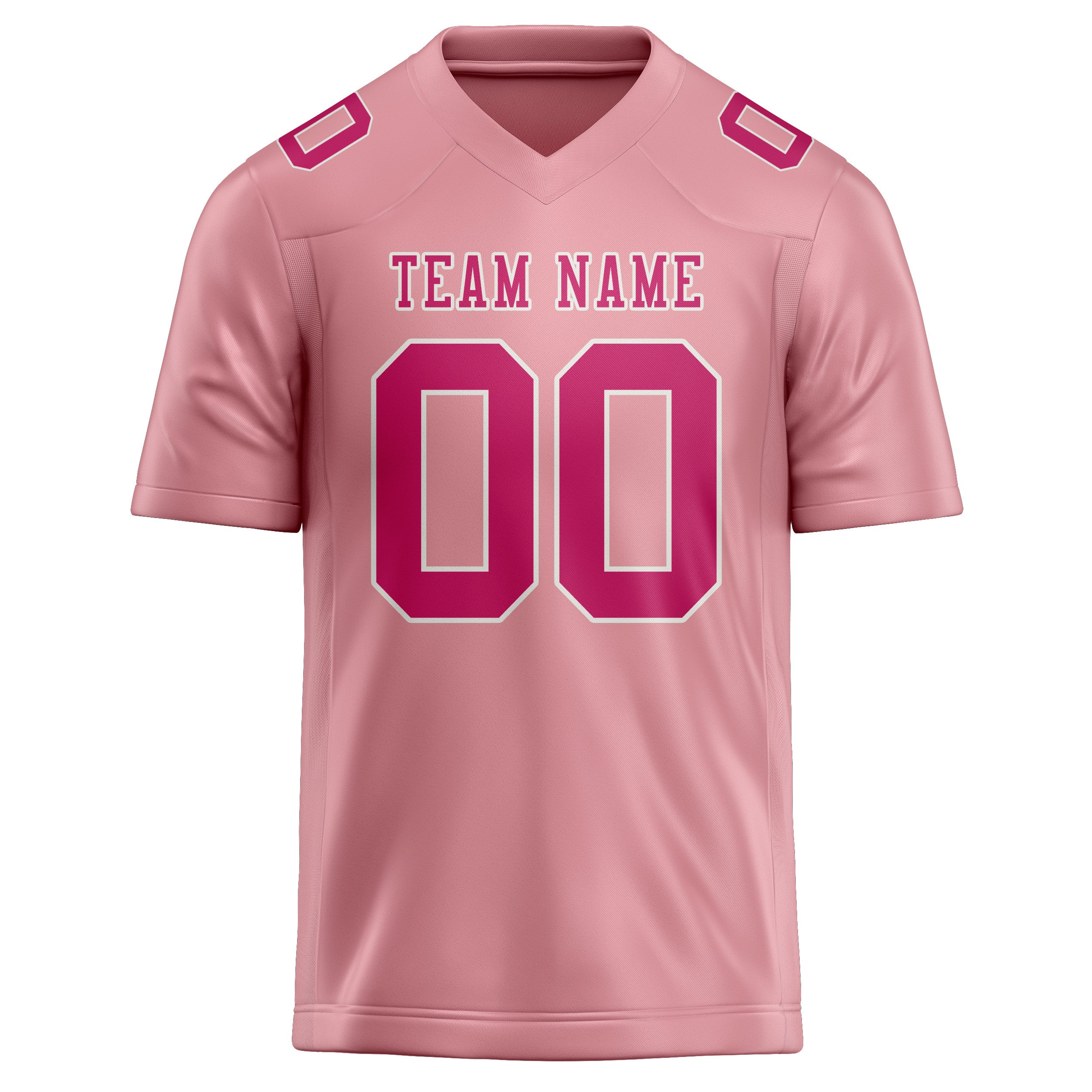 Maßgeschneidertes Professionelles Rosa Rosarot Rugbytrikot