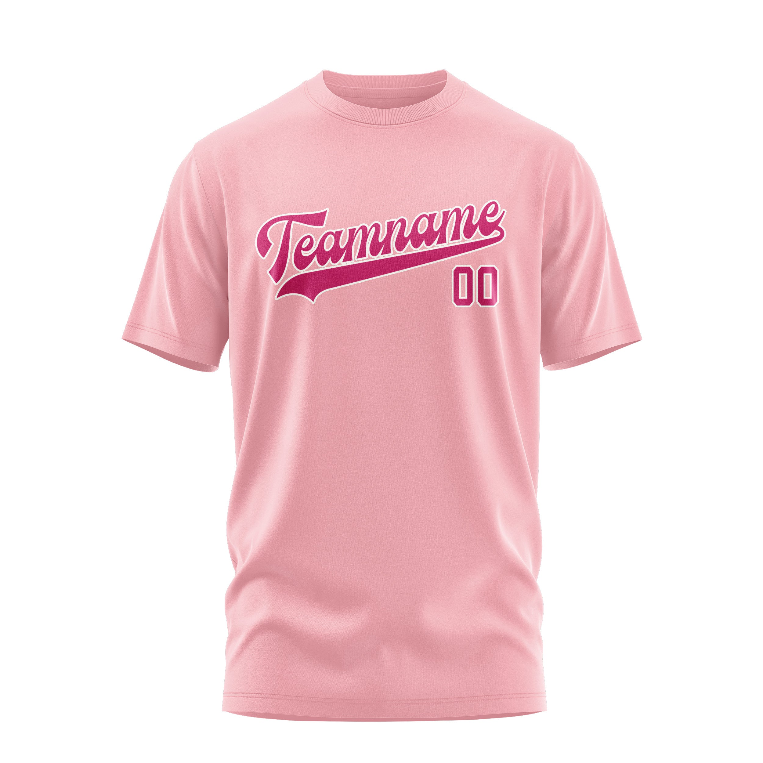 Maßgeschneidertes Rosa Rosarot T-Shirt
