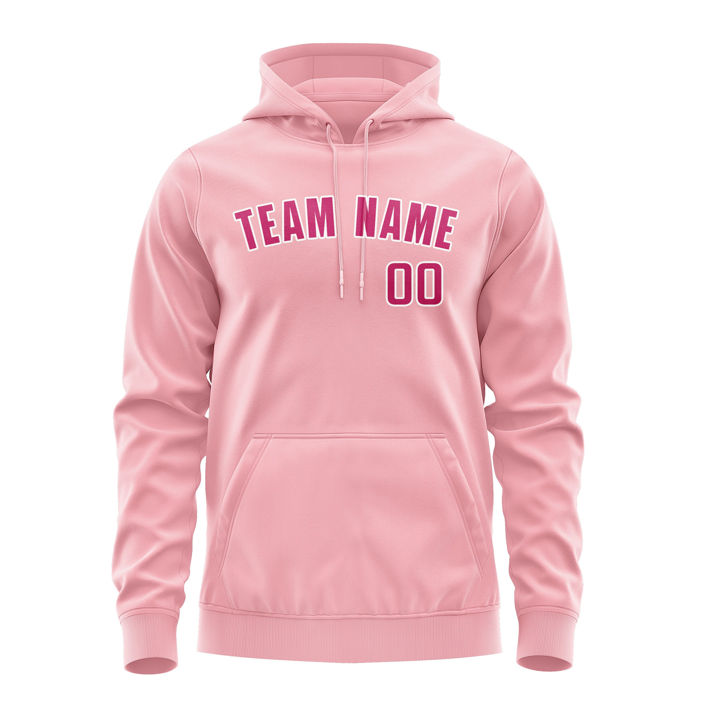 Maßgeschneidertes Rosa Rosarot Hoodie