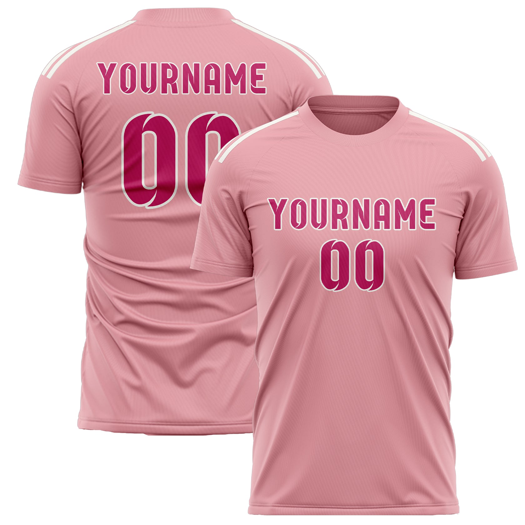Benutzerdefiniertes Professionelles Rosa Rosarot Fußballtrikot