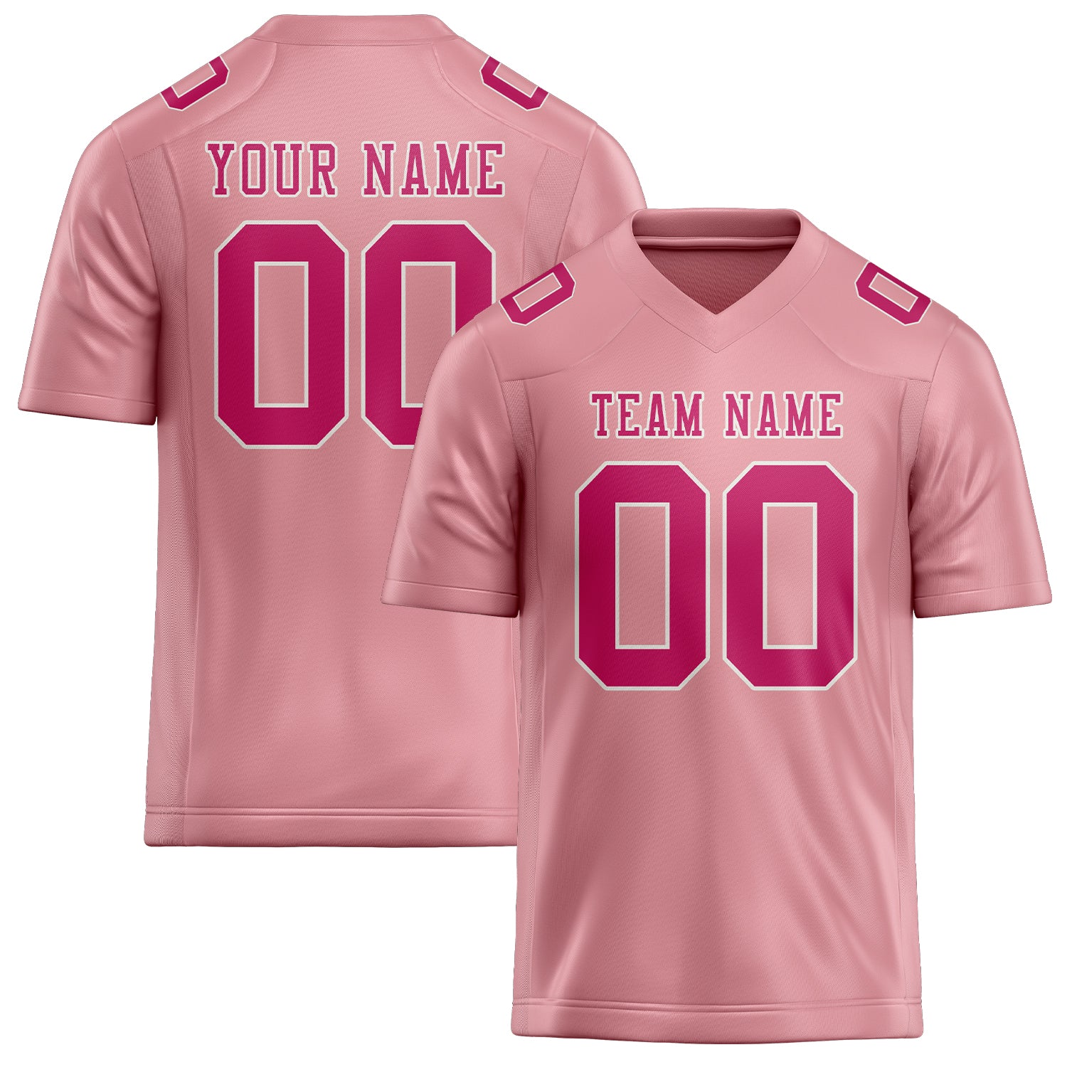 Maßgeschneidertes Professionelles Rosa Rosarot Rugbytrikot