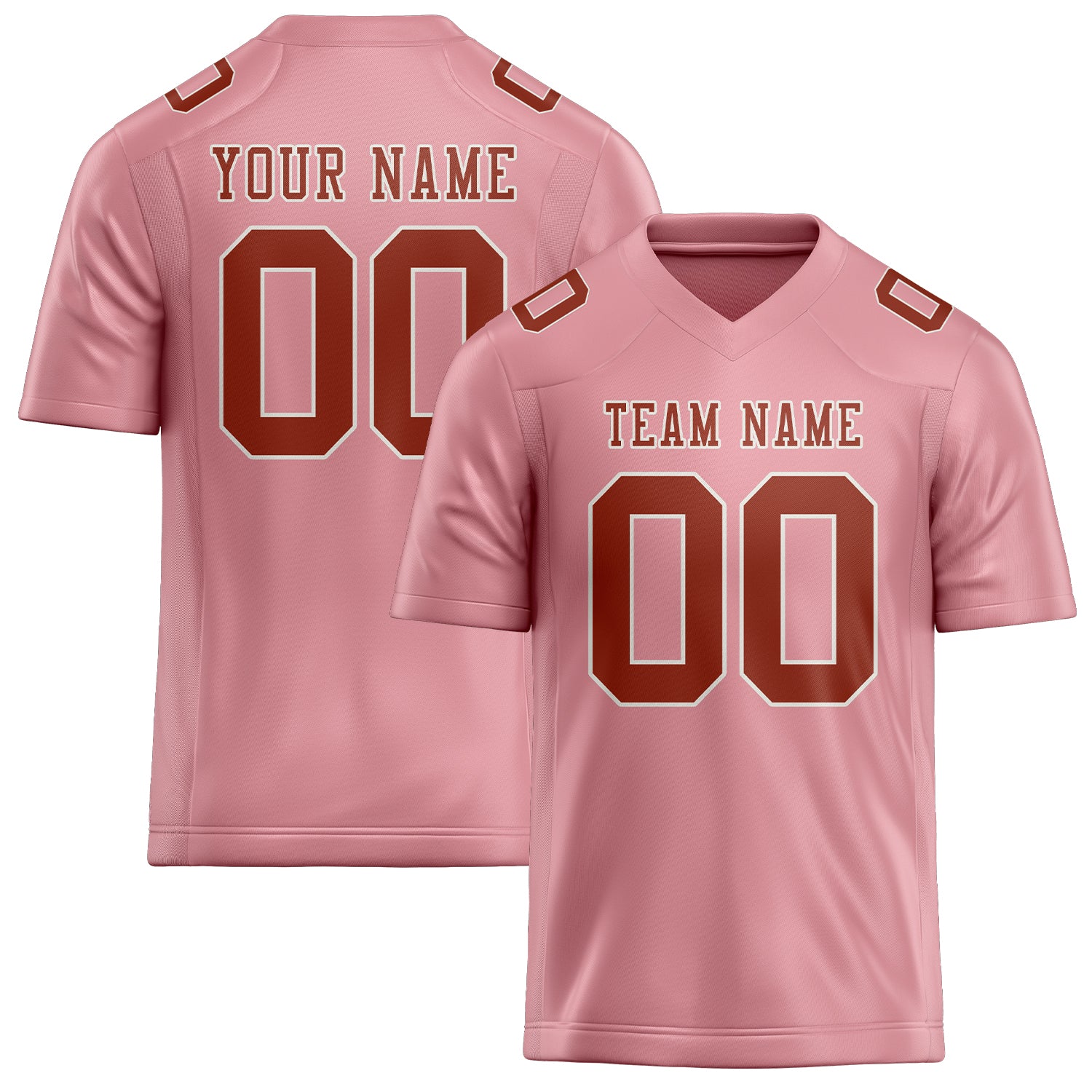 Maßgeschneidertes Professionelles Rosa Korallenrot Rugbytrikot