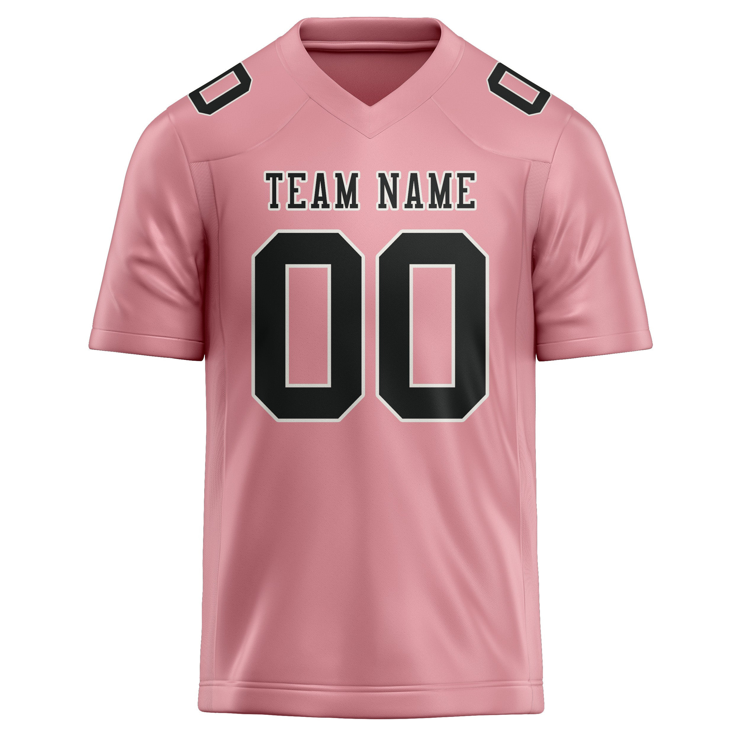 Maßgeschneidertes Professionelles Rosa Schwarz Rugbytrikot