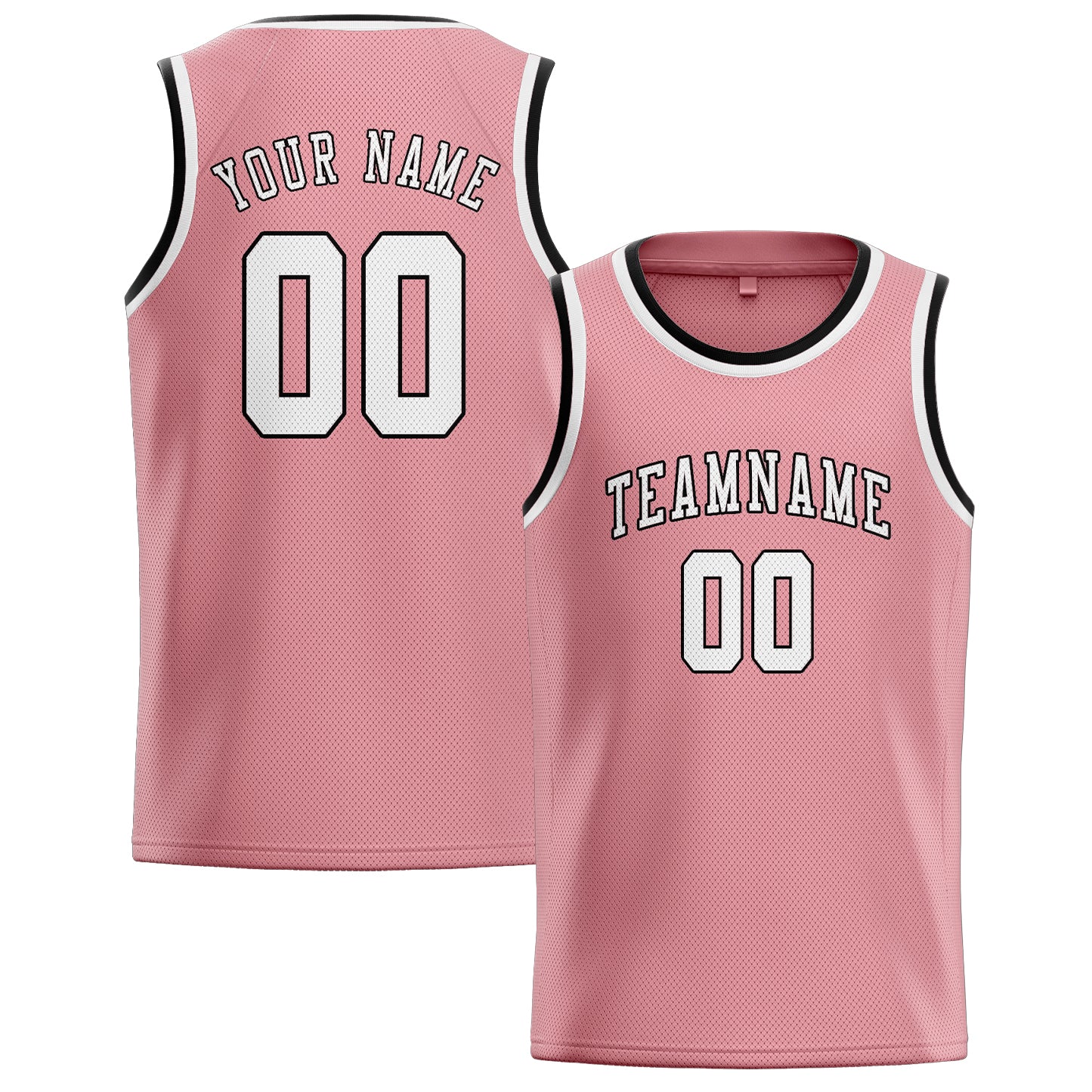Benutzerdefiniertes Professionelles Rosa Weiß Basketballtrikot