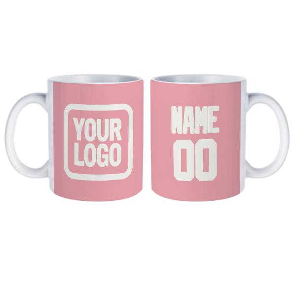Tazza bianca rosa personalizzata