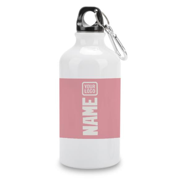 Maßgeschneidertes Rosa Weiß Sportflasche
