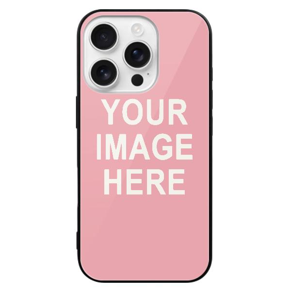 Custodia per telefono rosa e bianca personalizzata