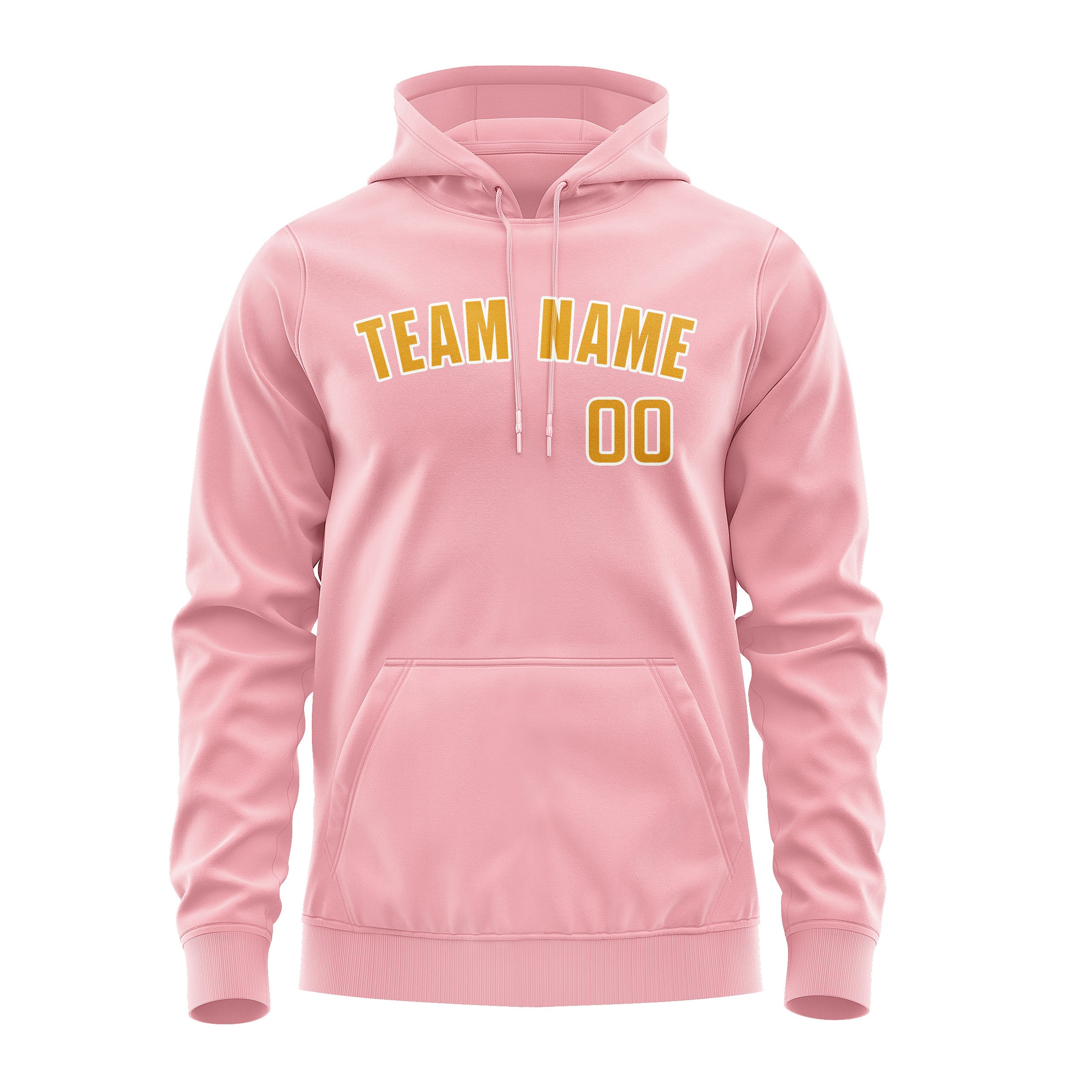 Maßgeschneidertes Rosa Gelb Hoodie