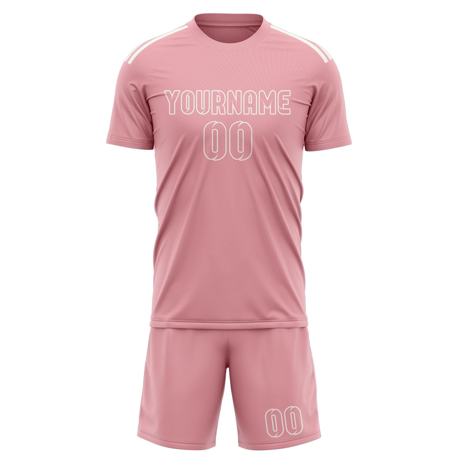 Set di maglie da calcio rosa professionali personalizzate