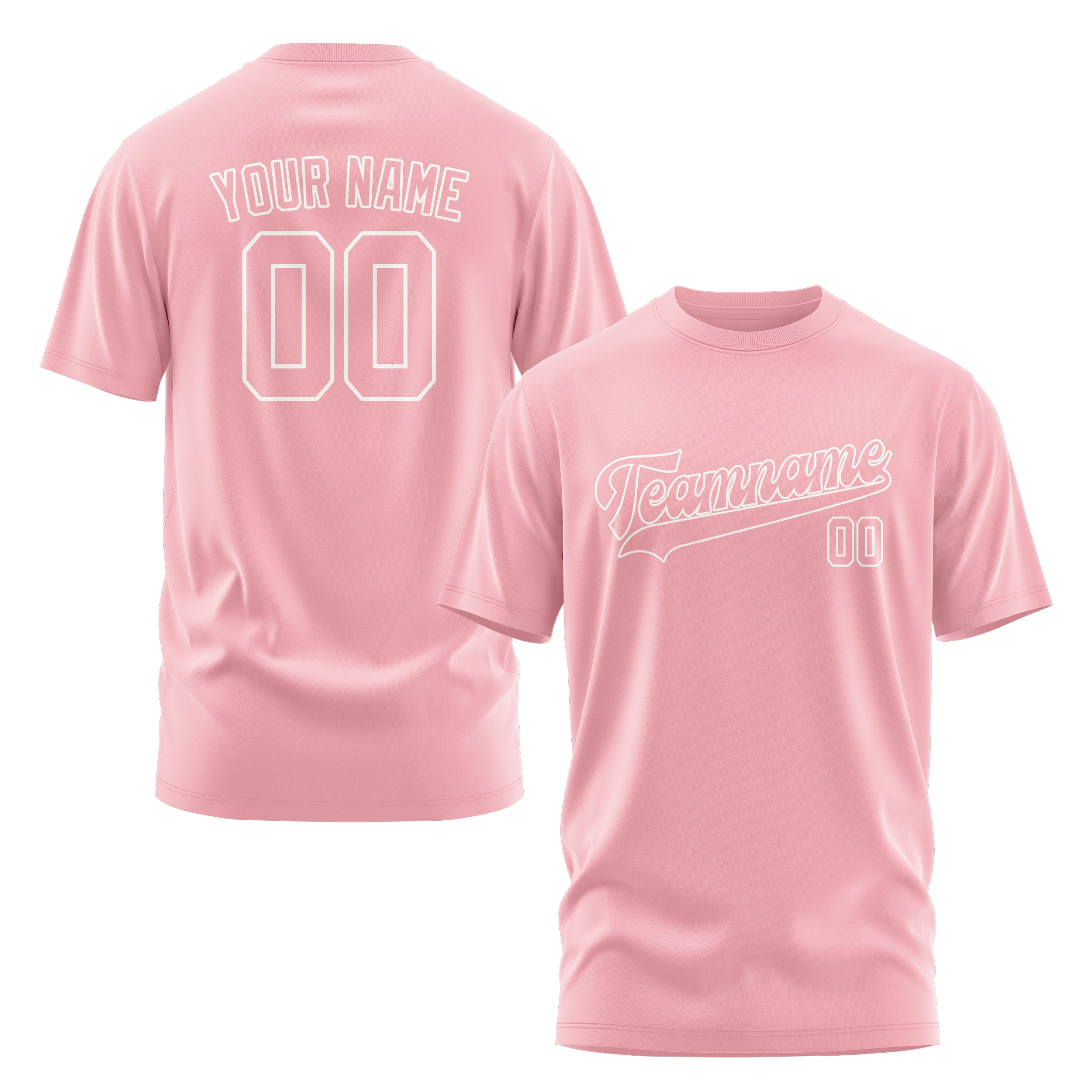 Maßgeschneidertes Rosa Rosa T-Shirt