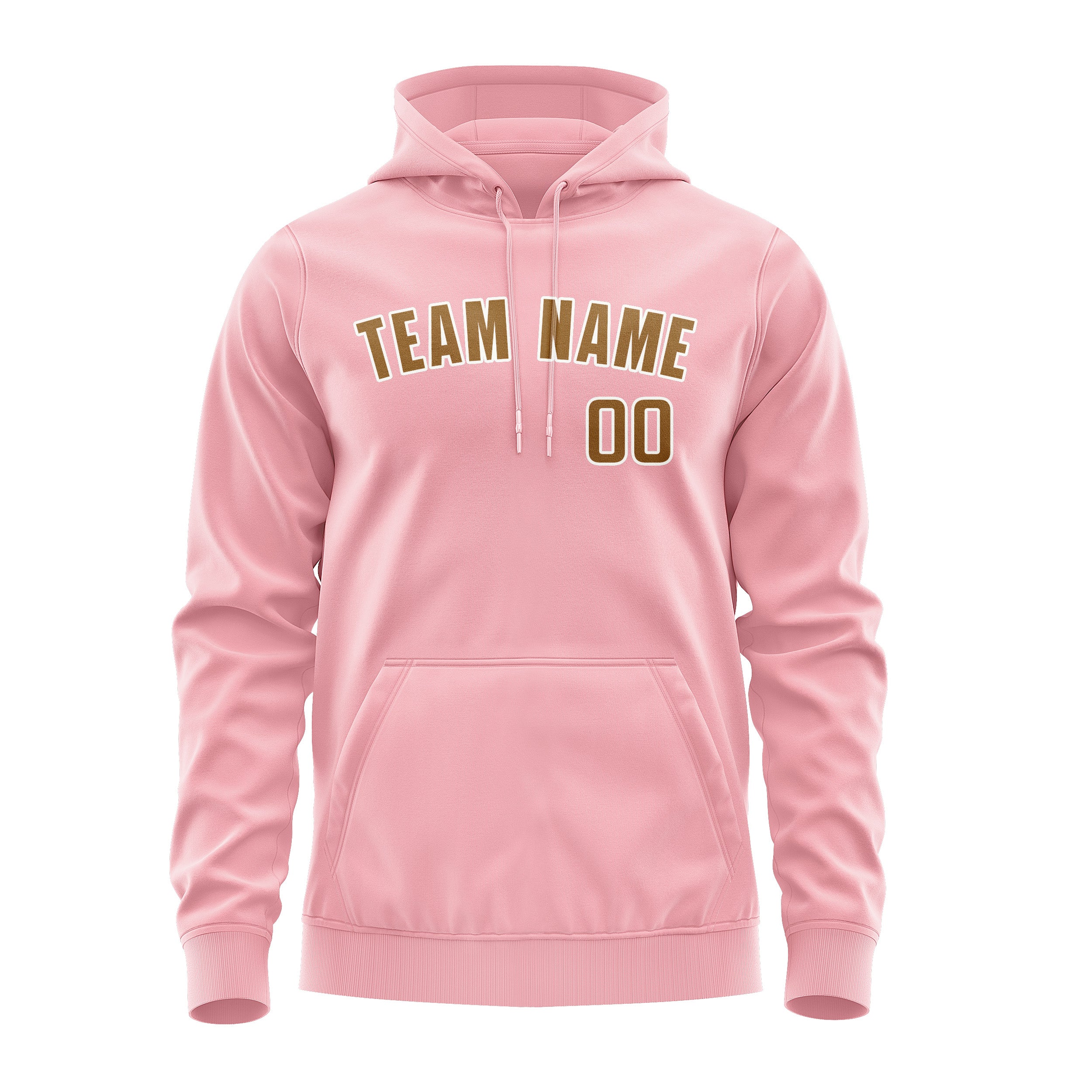 Maßgeschneidertes Rosa Khaki Hoodie