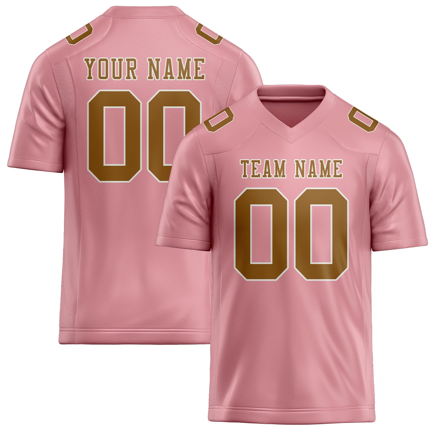 Maßgeschneidertes Professionelles Rosa Khaki Rugbytrikot